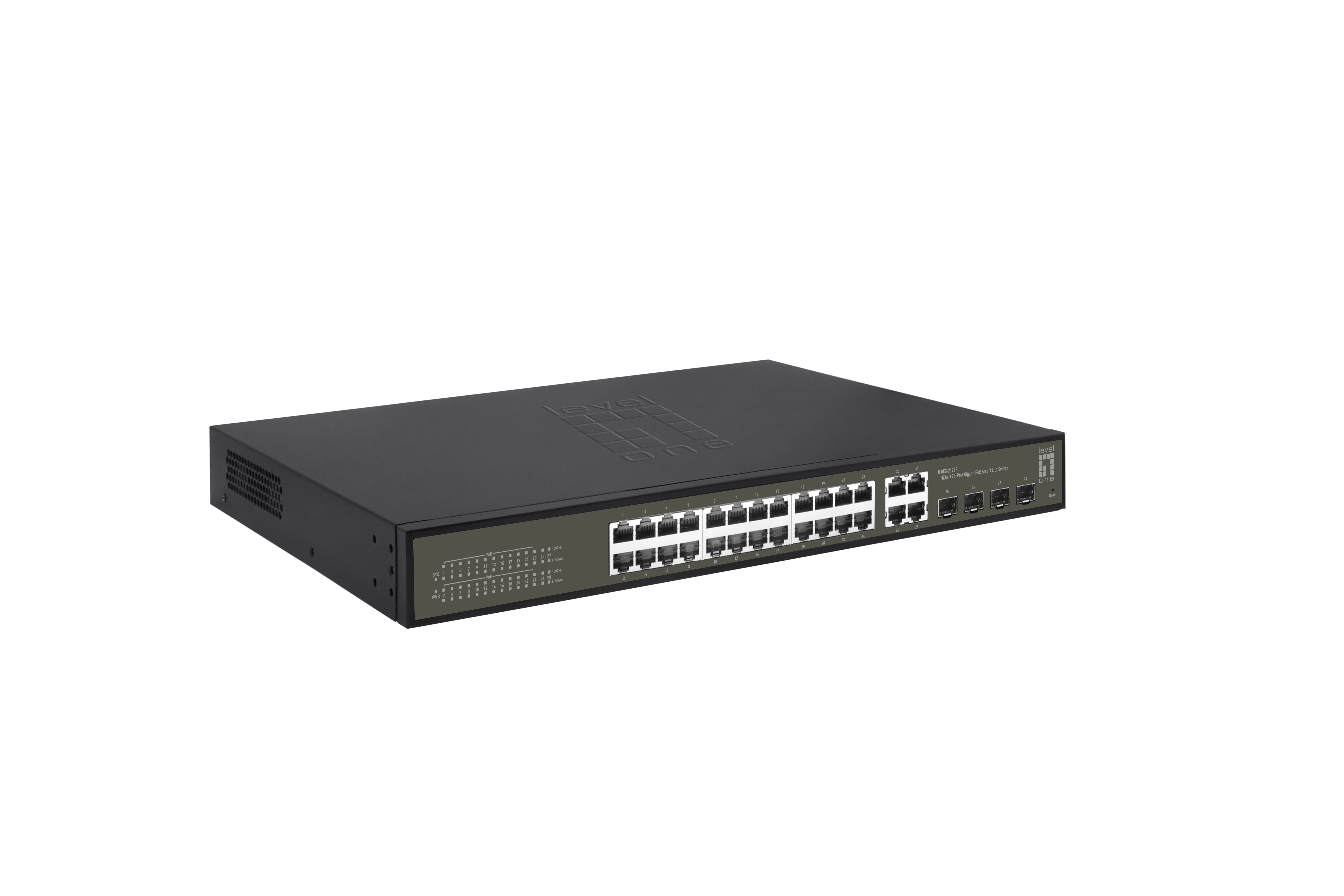LevelOne PoE+Switch 24xGE PoE+/+ 400W Hilbert SL managed
