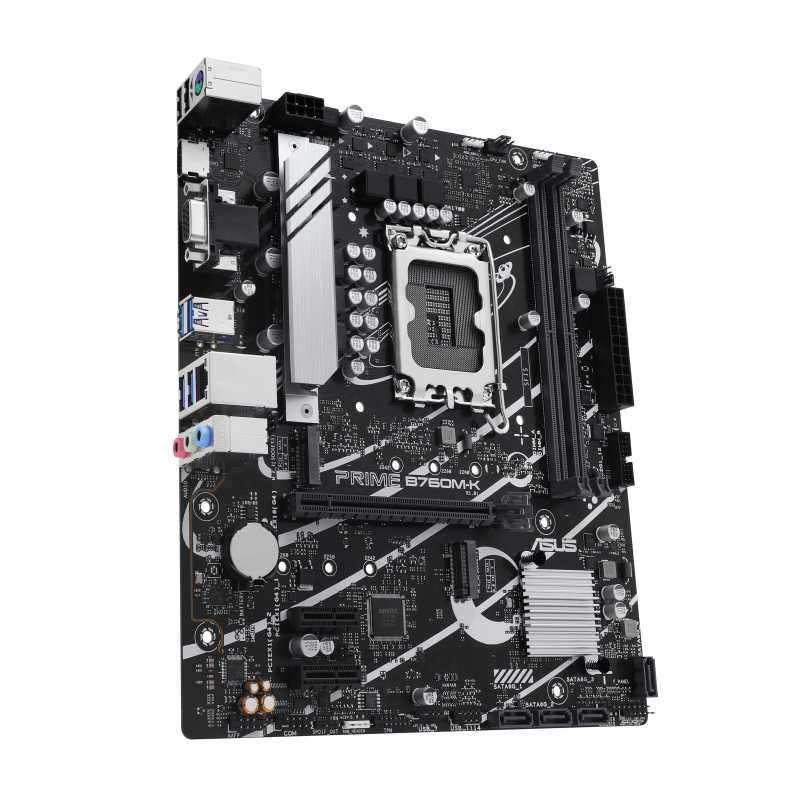 ASUS PRIME B760M-K LGA 1700 2xDDR5 microATX 4xSATA MB 1xHDMI 2.1 1xD-Sub 2xM.2