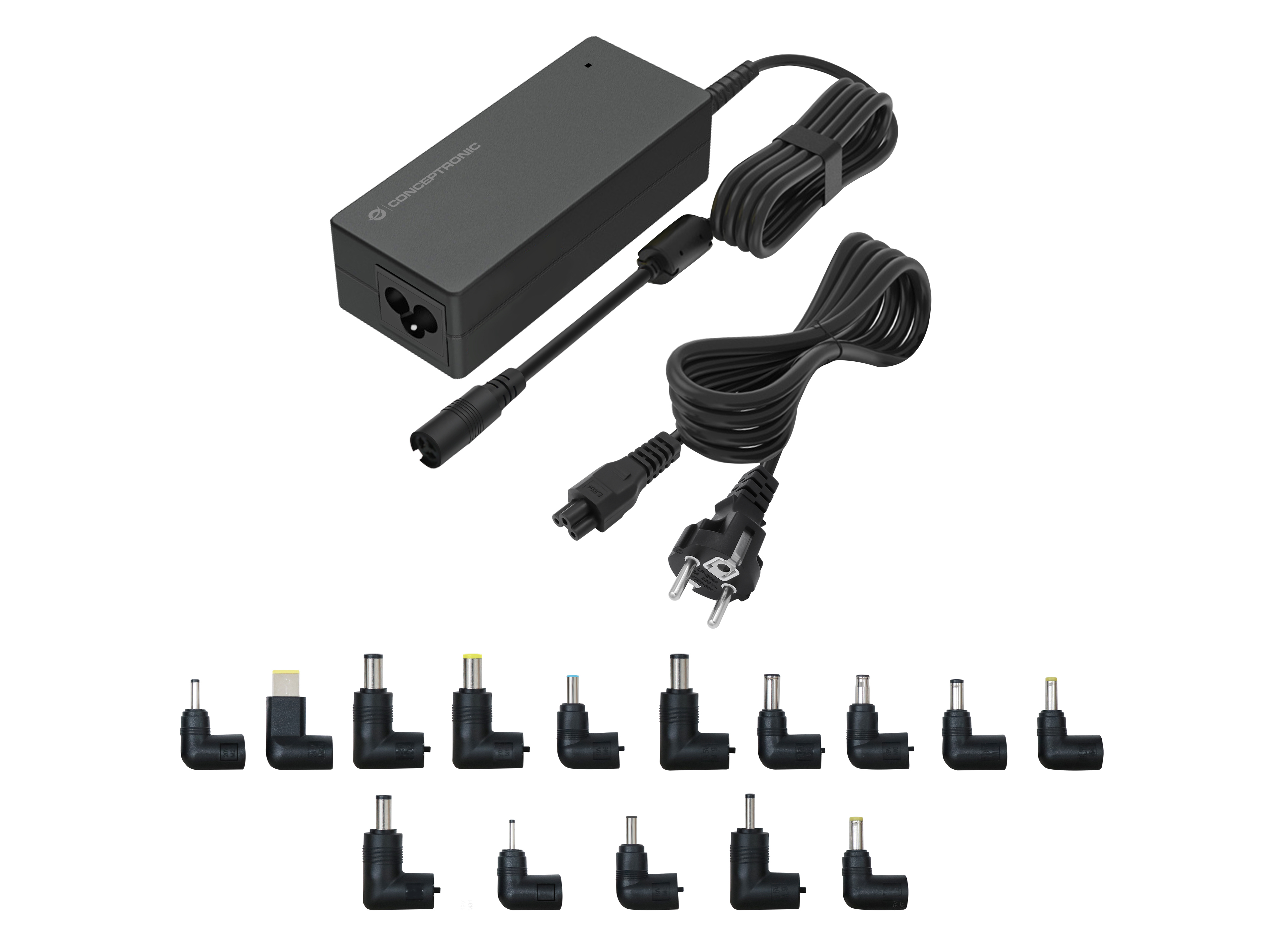 CONCEPTRONIC Univ. Notebook Netzteil inkl.15 Aufsätze 90W