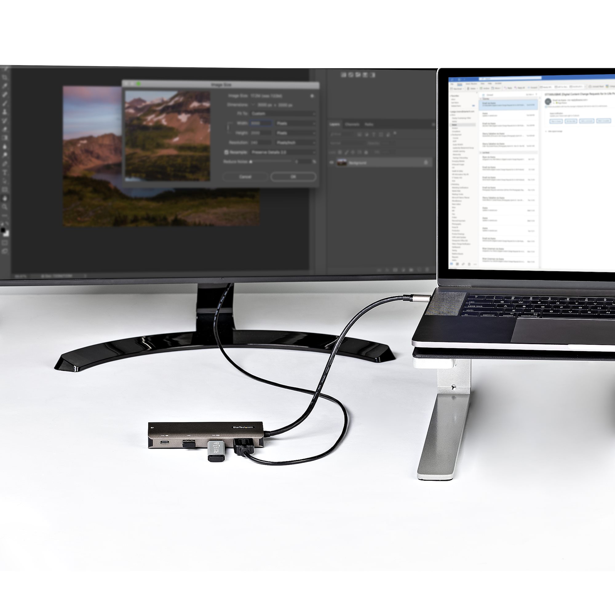 STARTECH.COM USB-C Multiport Adapter - 10Gbit/s USB3.1 Gen2mini Dock - 4K 30Hz HDMI - Stromversorgung 3.0 Passthrough - 100W