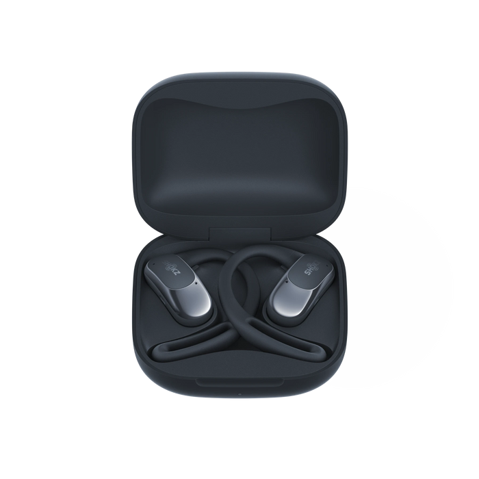 SHOKZ OPENFIT AIR BLACK OPEN-EAR WIRELESS EARBUDS WITH E