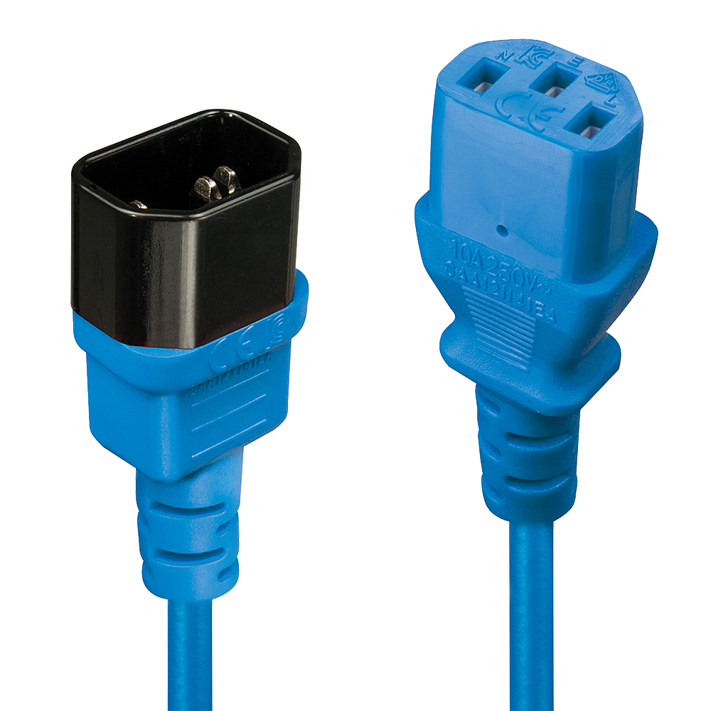 0.5M NETZVERLNGERUNGS KABEL C14 AN C13 BLAU
