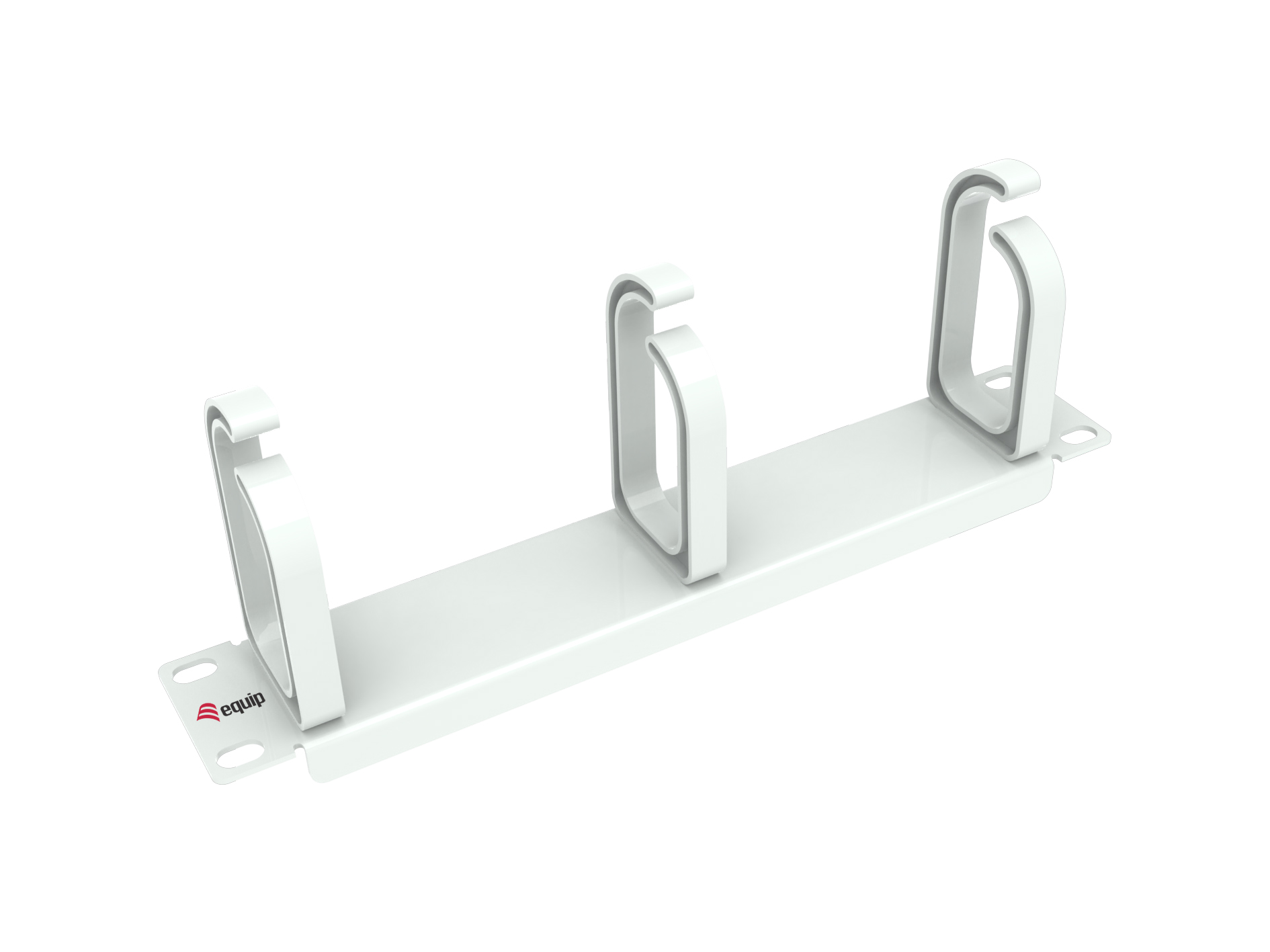 Equip 10 Kabelmanagement 3xPlastikringe 1U RAL7035