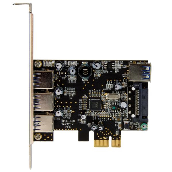 StarTech.com PCI Express USB 3.0 Karte 4 Port Schwarz