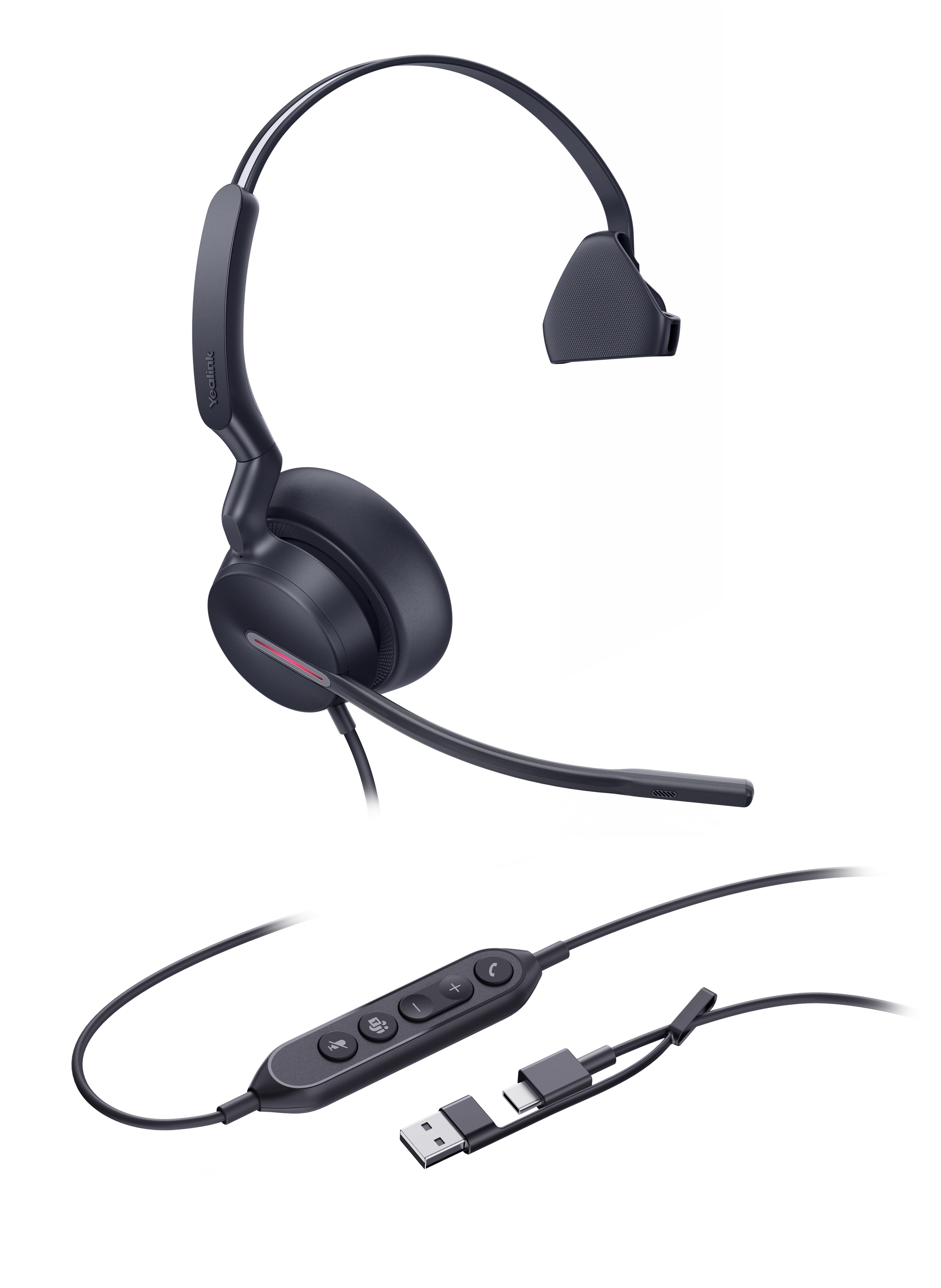 Yealink UH46 Mono Teams USB-C/A Headset