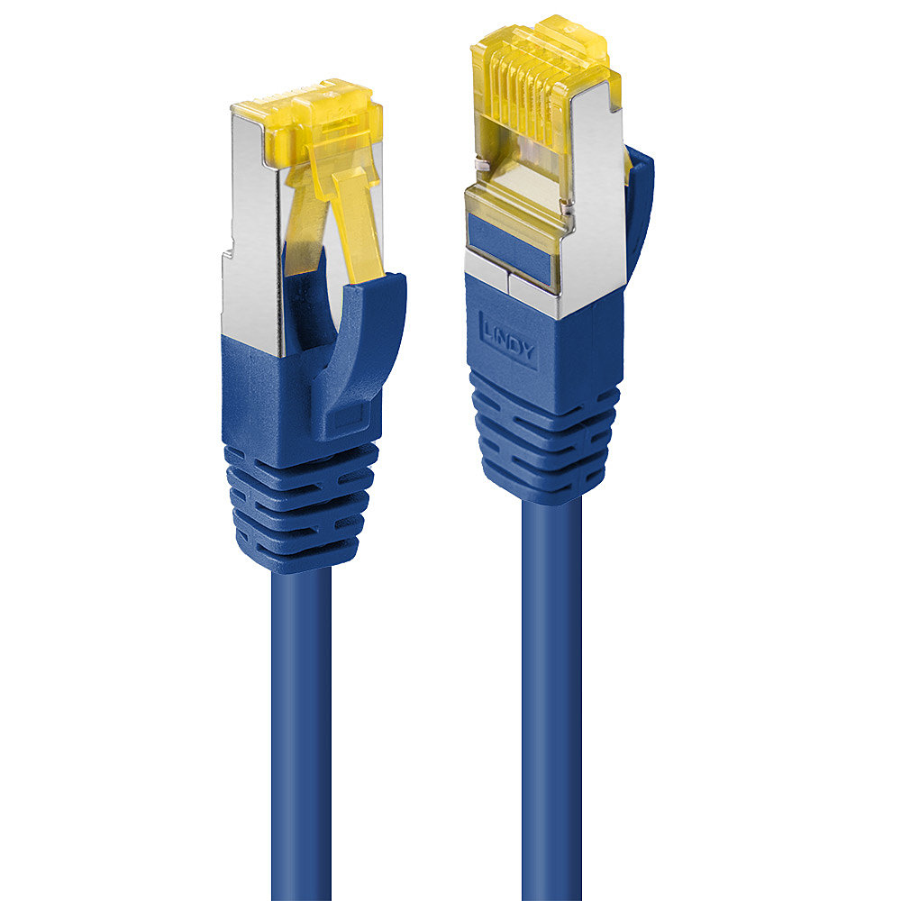 LINDY Patchkabel Cat6A S/FTP LSZH Cat7 Rohkabel blau 2.00m