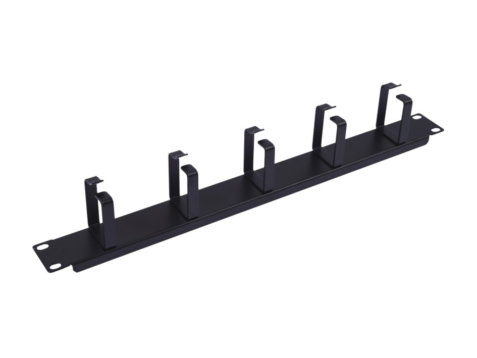 Equip 19 Kabelmanagement 5xMetallringe Plastik 1U RAL9005