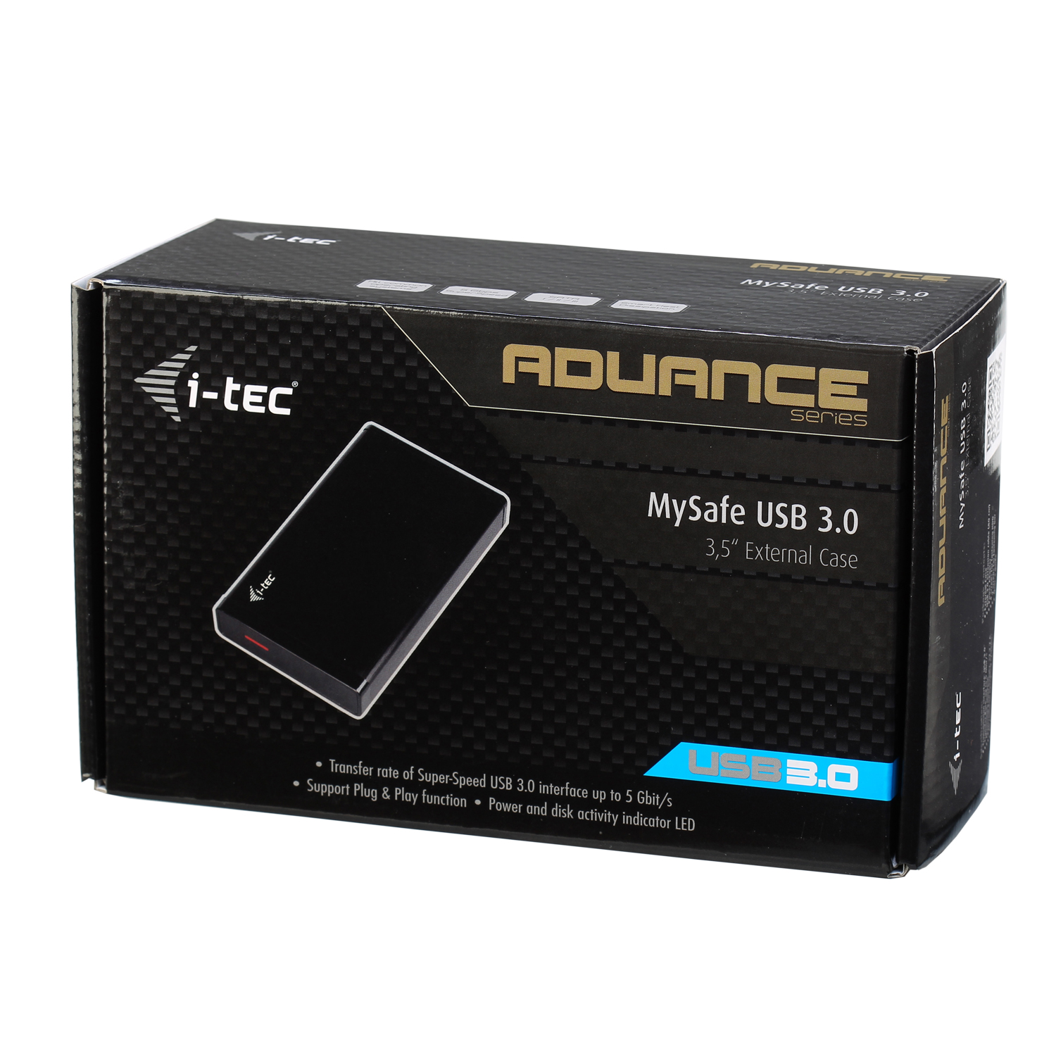 I-TEC USB 3.0 Mysafe externes 8.9cm 3.5Z Festplattengehaeuse fuer SATA I/II/III HDD SSD Case Alugehaeuse fuer optimale Kuehlung