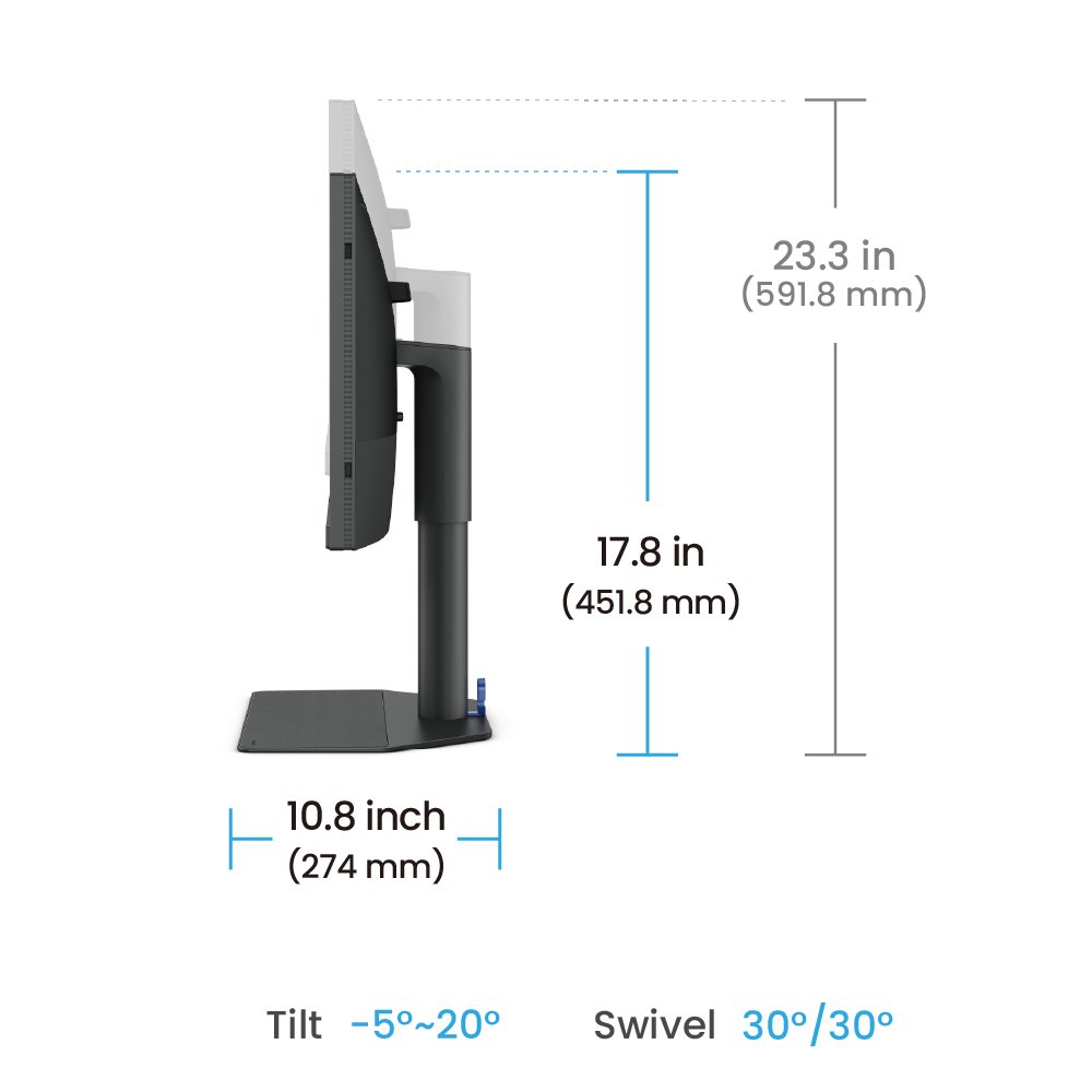 SW242Q 60.5CM 23.8IN IPS 1920X1080 5MS 250NITS 16:9 DP/2X