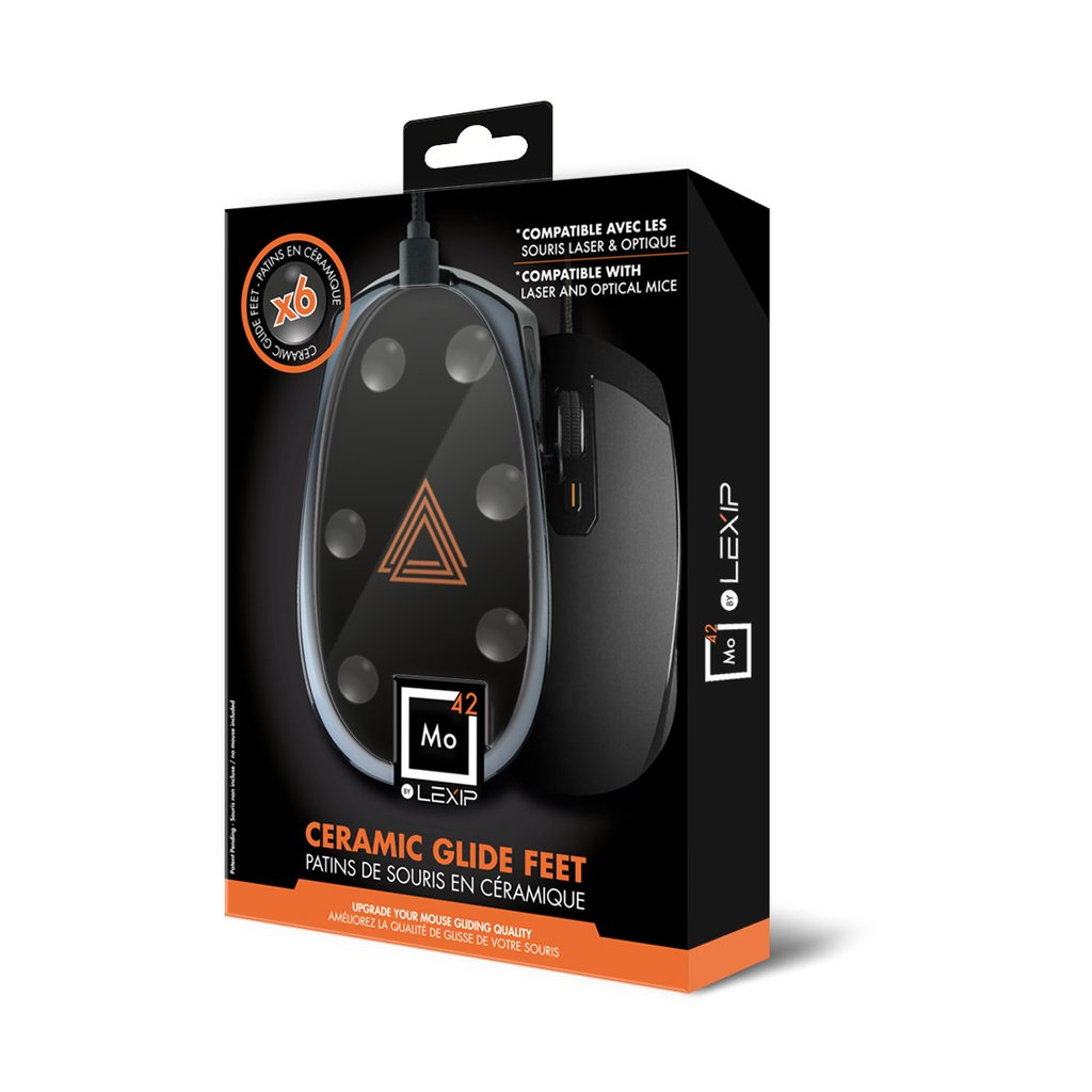 LEXIP Gaming MO42 V2 Ceramic Mouse Glider DE PC/MAC