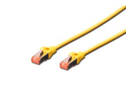 DIGITUS CAT 6 S/FTP Patchkabel, 10 Stück, 2m, gelb