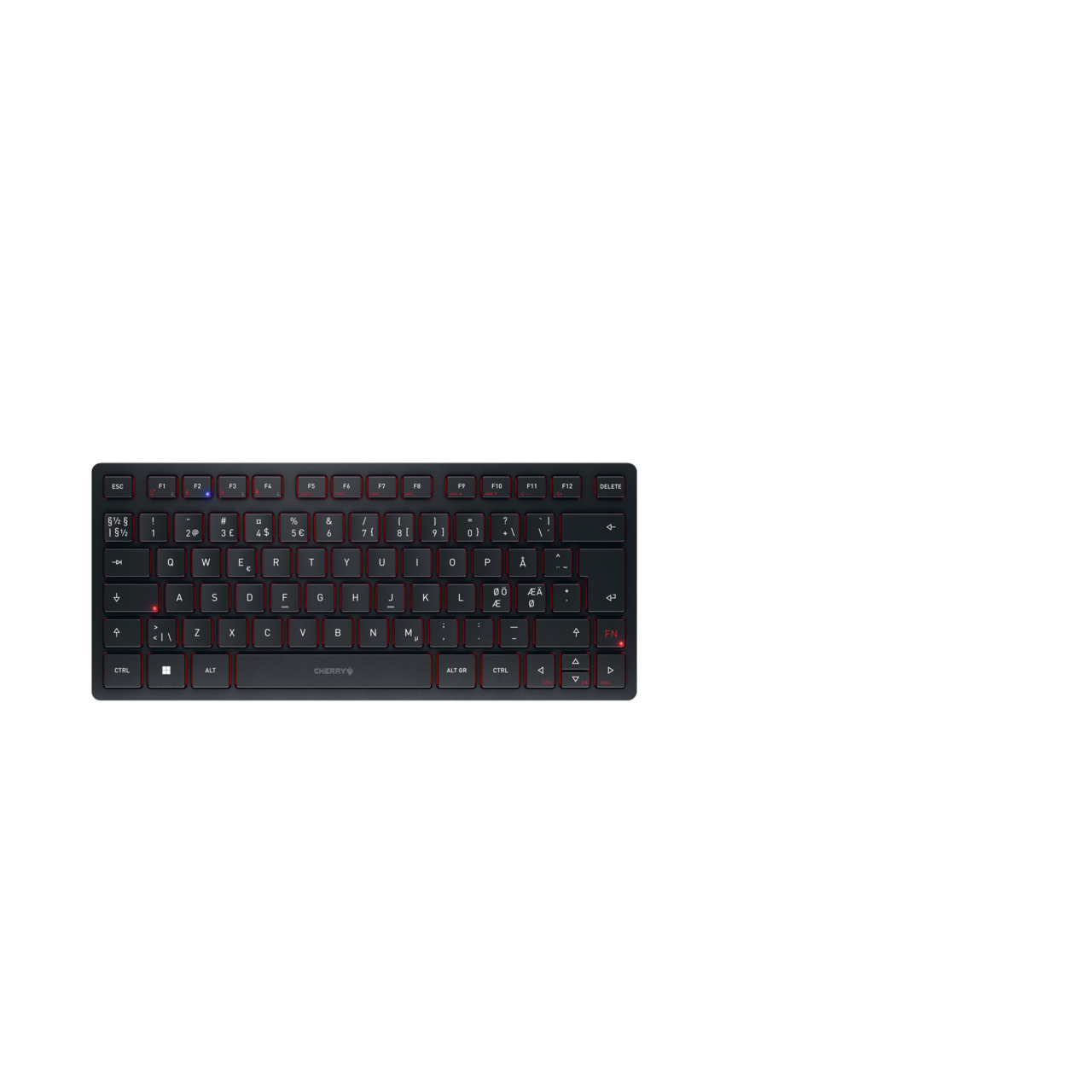 CHERRY KW 9200 MINI WIRELESS KEYBOARD BLACK PAN-NORDIC