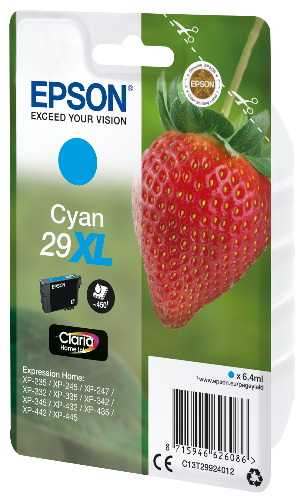 EPSON 29XL / T2992XL (Erdbeere) cyan Druckerpatrone