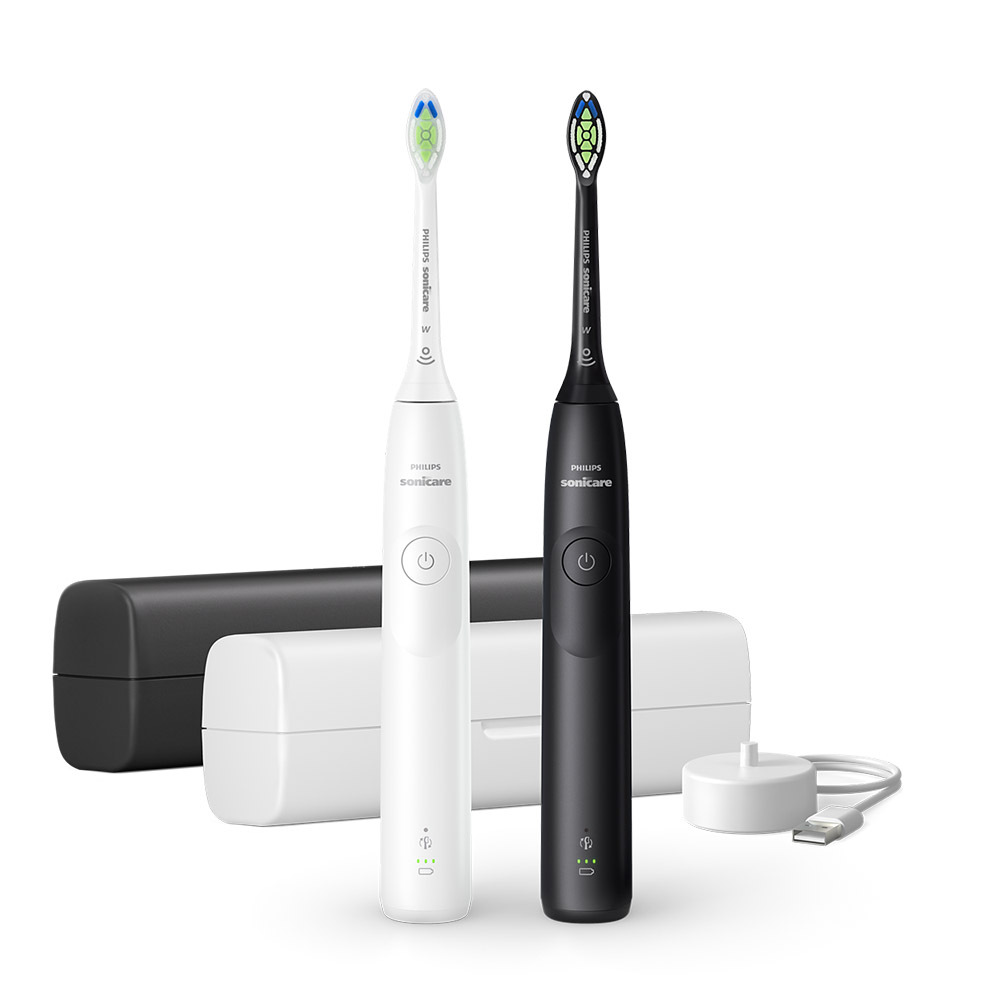 Philips HX7109/01 Sonicare 5300 elektr. Zahnbürste Doppelpack schwarz/weiß