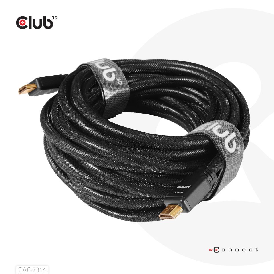 Club3D HDMI-Kabel A -> A 2.0 RedMere 4K60Hz UHD 15 Meter retail