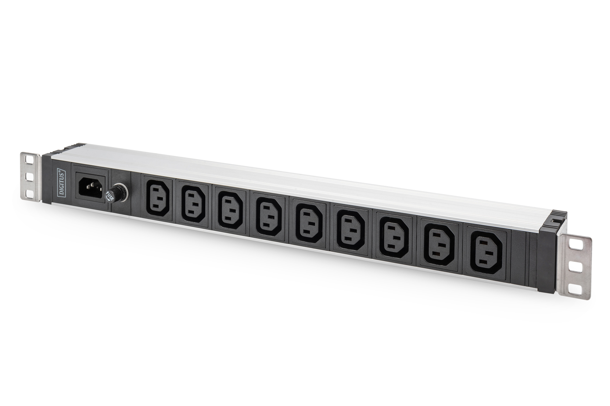 1U ALUMINUM PDU RACKMOUNTABLE 9X C13 10A IEC C14 INLET