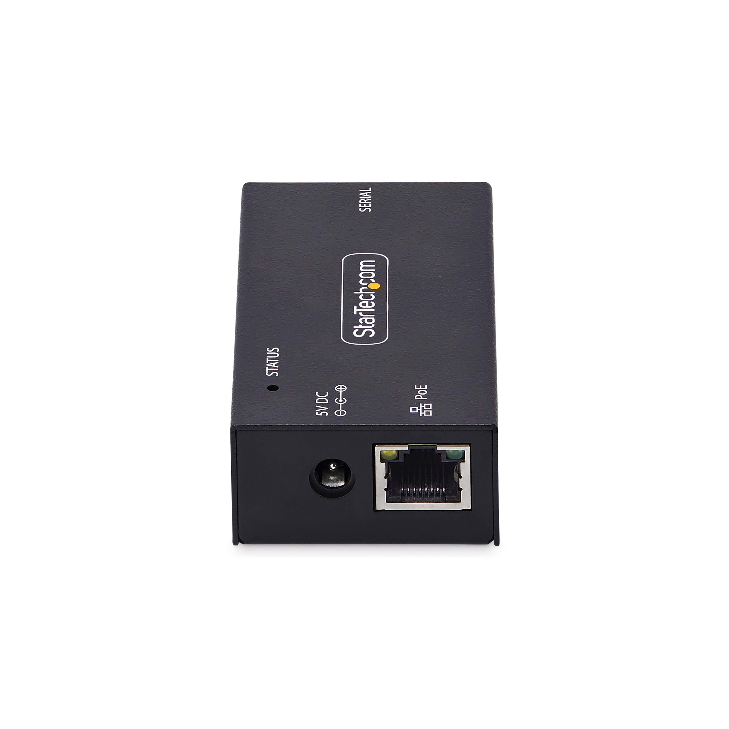 STARTECH.COM 1-Port Seriell auf POE Ethernet Adapter Serial TCP IP Server Wand/DIN Montage RS232 Ethernet Adapter/Konverter