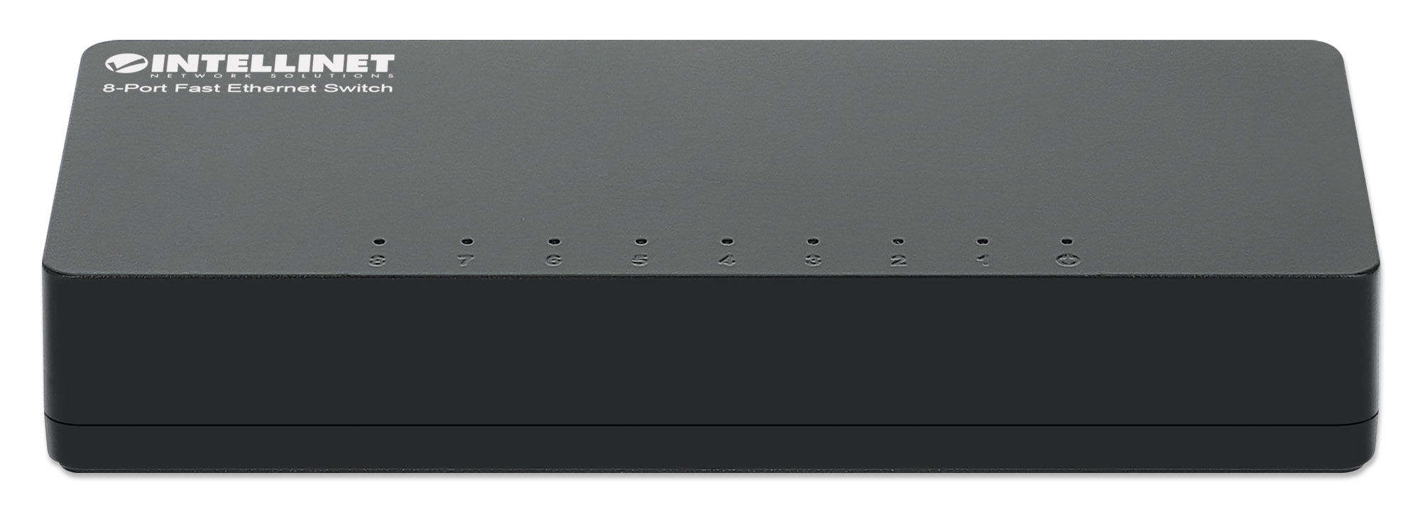 INTELLINET 8-Port Fast Ethernet Switch Desktop-Format Kunststoffgehäuse IEEE 802.3az Energy Efficient Ethernet schwarz