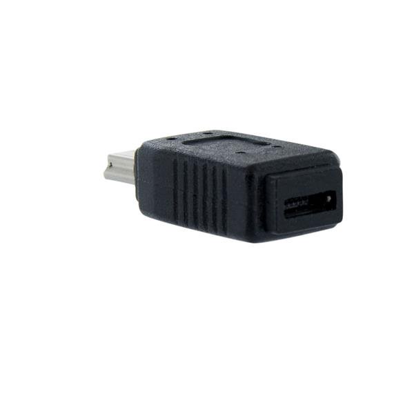 StarTech.com UUSBMUSBFM Adapter USB Micro-B zu USB Mini-B Schwarz