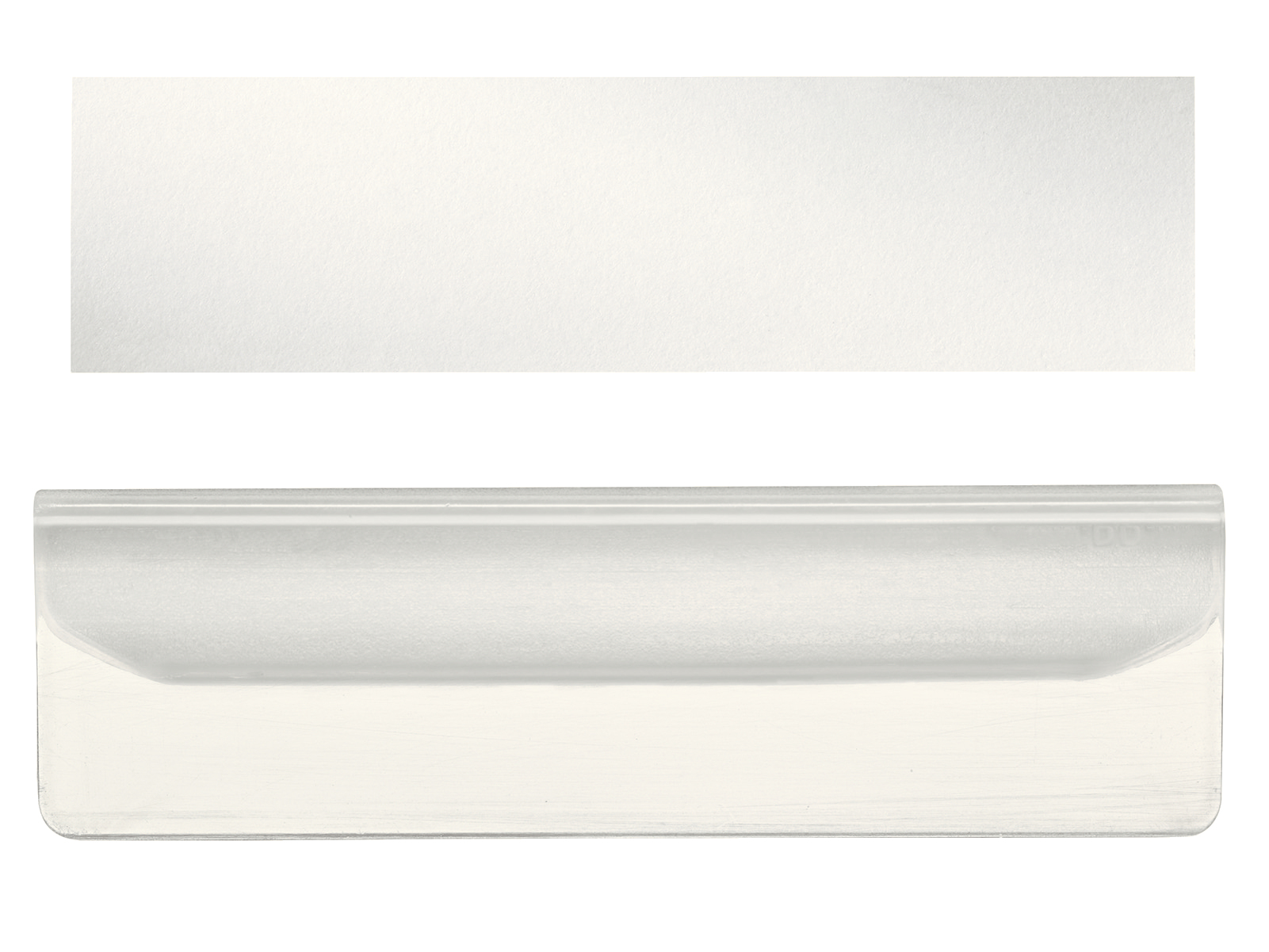 LEITZ Beschriftungsschilder mit Clip 6005 transparent, 10 St.