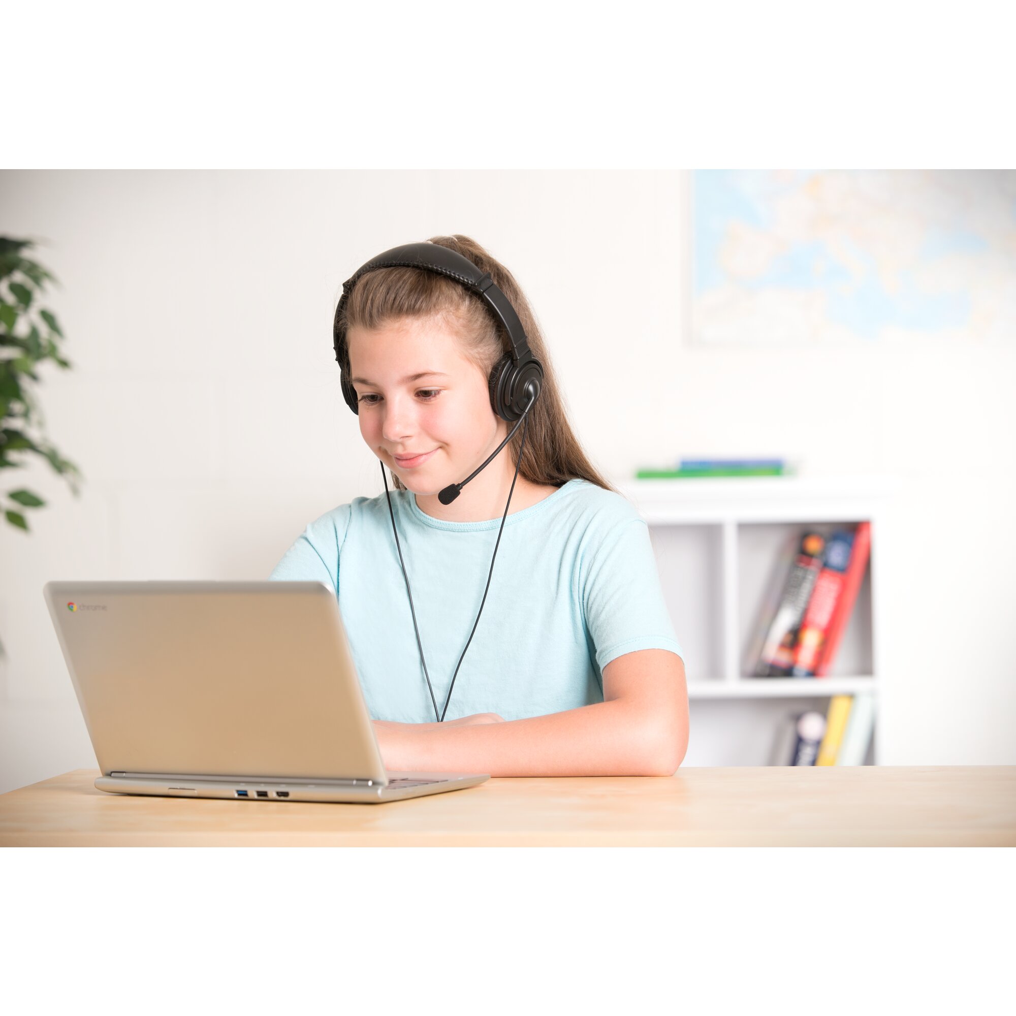 Kensington Headset Hi-Fi mit Mikrofon, USB-A 1.80m Kabel,sw