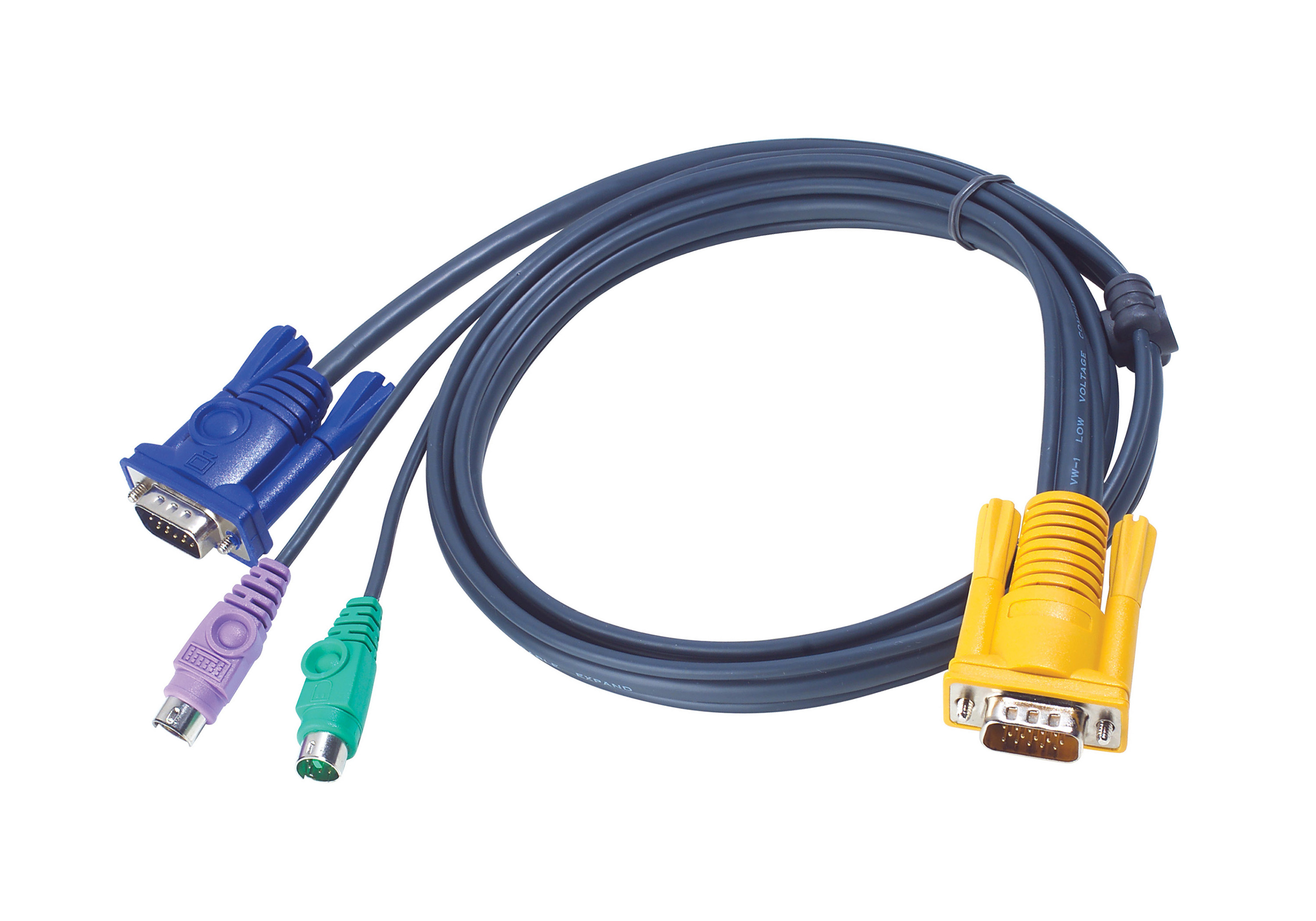 ATEN 2L-5203P KVM-Kabel VGA PS/2 schwarz 3m
