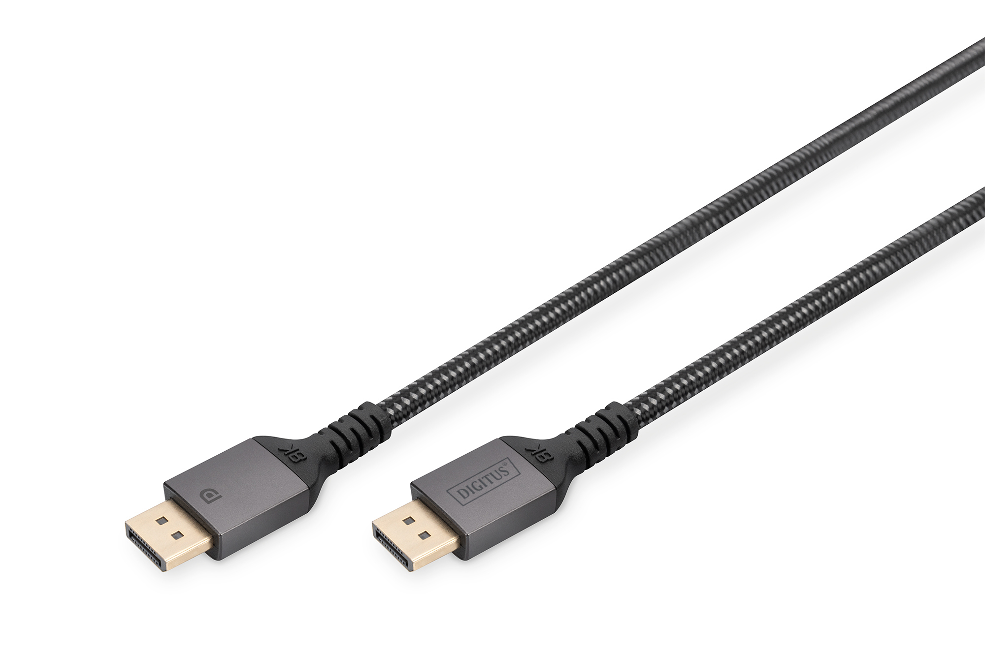 DIGITUS DisplayPort Anschlusskabel 1m Aluminium 8K schwarz