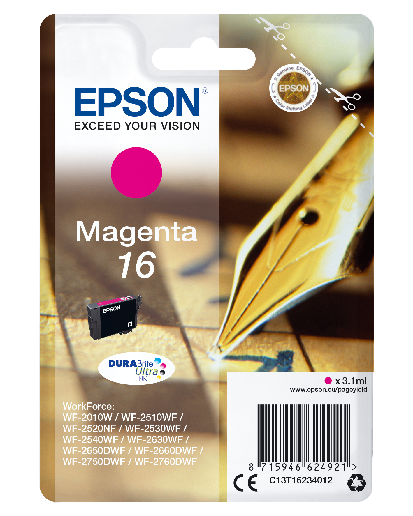 EPSON 16 / T1623 (Füller) magenta Druckerpatrone