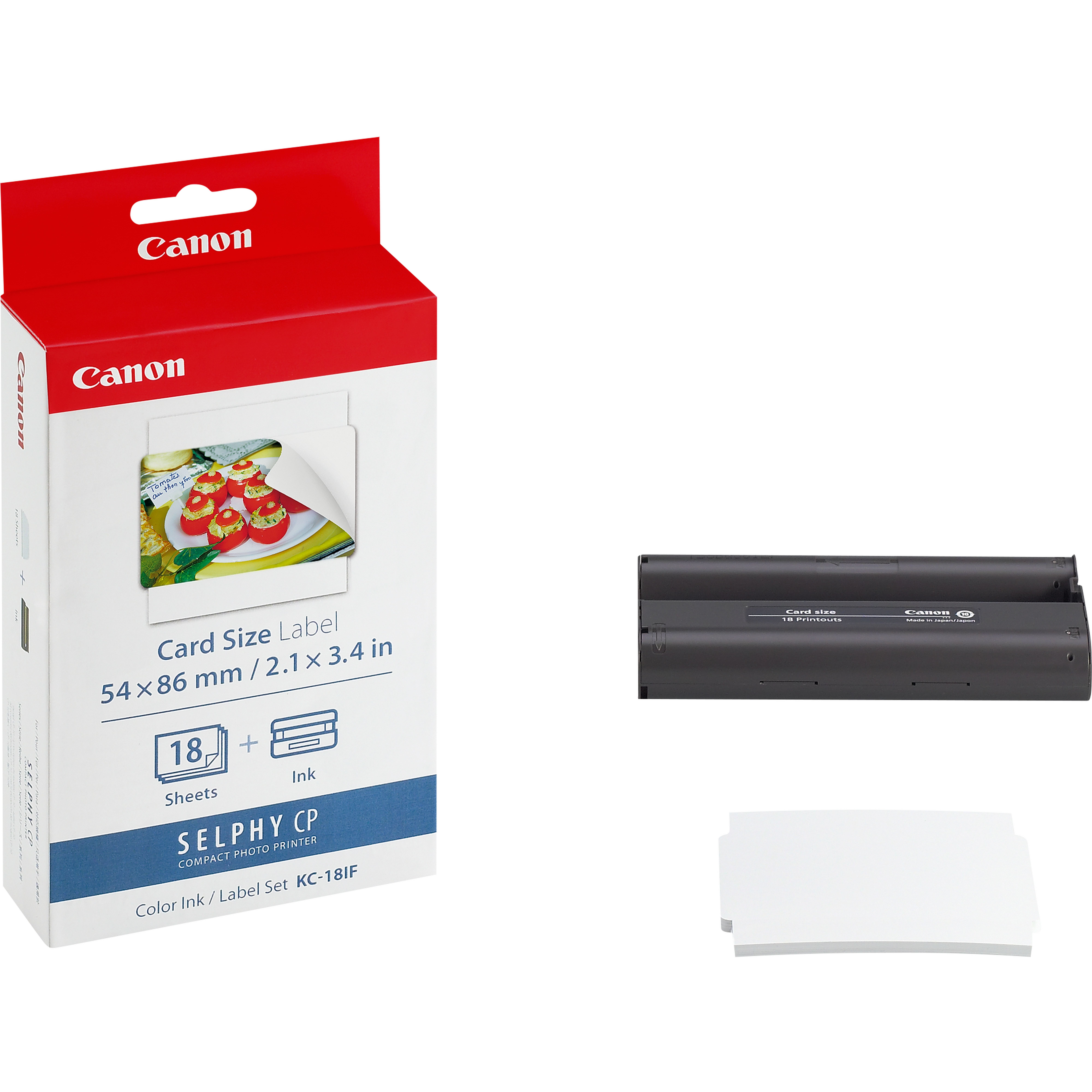 Canon Fotopapier-Set KC-18IF 5,4 x 8,6 cm glänzend 1 St.