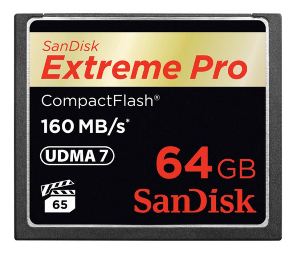 COMPACT FLASH CARD 64GB EXTREME PRO 160MB/S VERSION