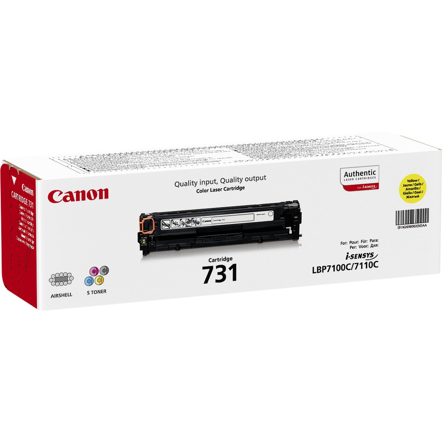 Toner Canon 731 Y yellow 1500 Seiten
