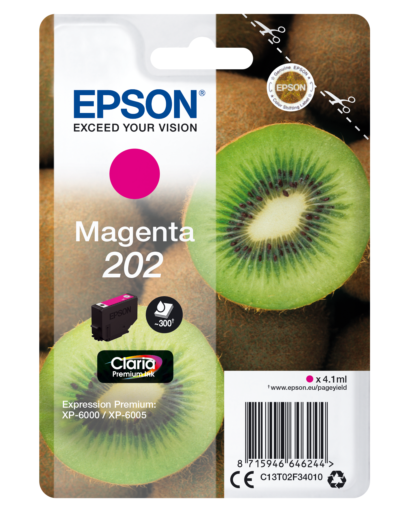 EPSON 202/T02F34 (Kiwi) magenta Druckerpatrone