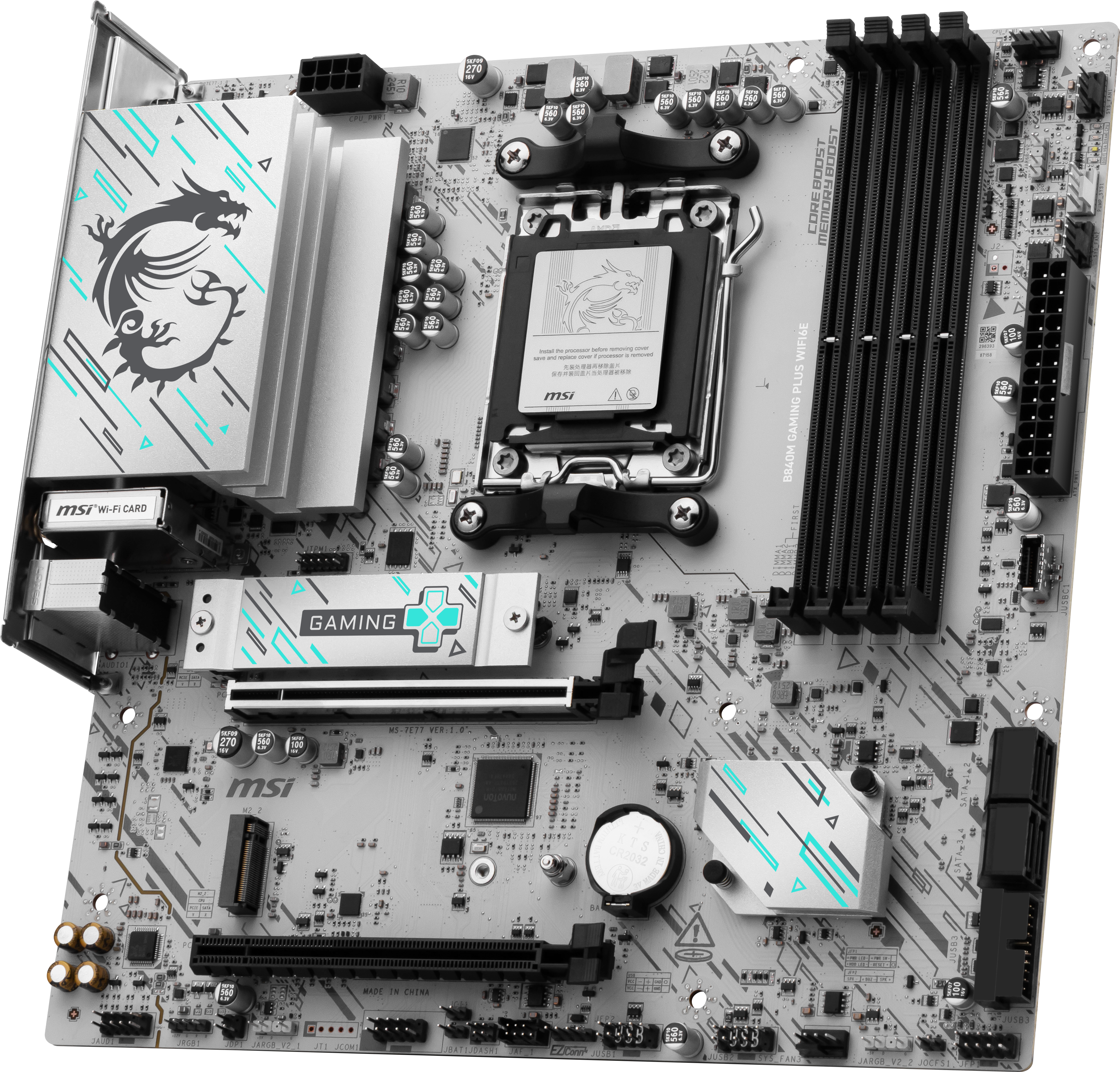 MSI B840M GAMING PLUS WIFI6E AM5 mATX MB