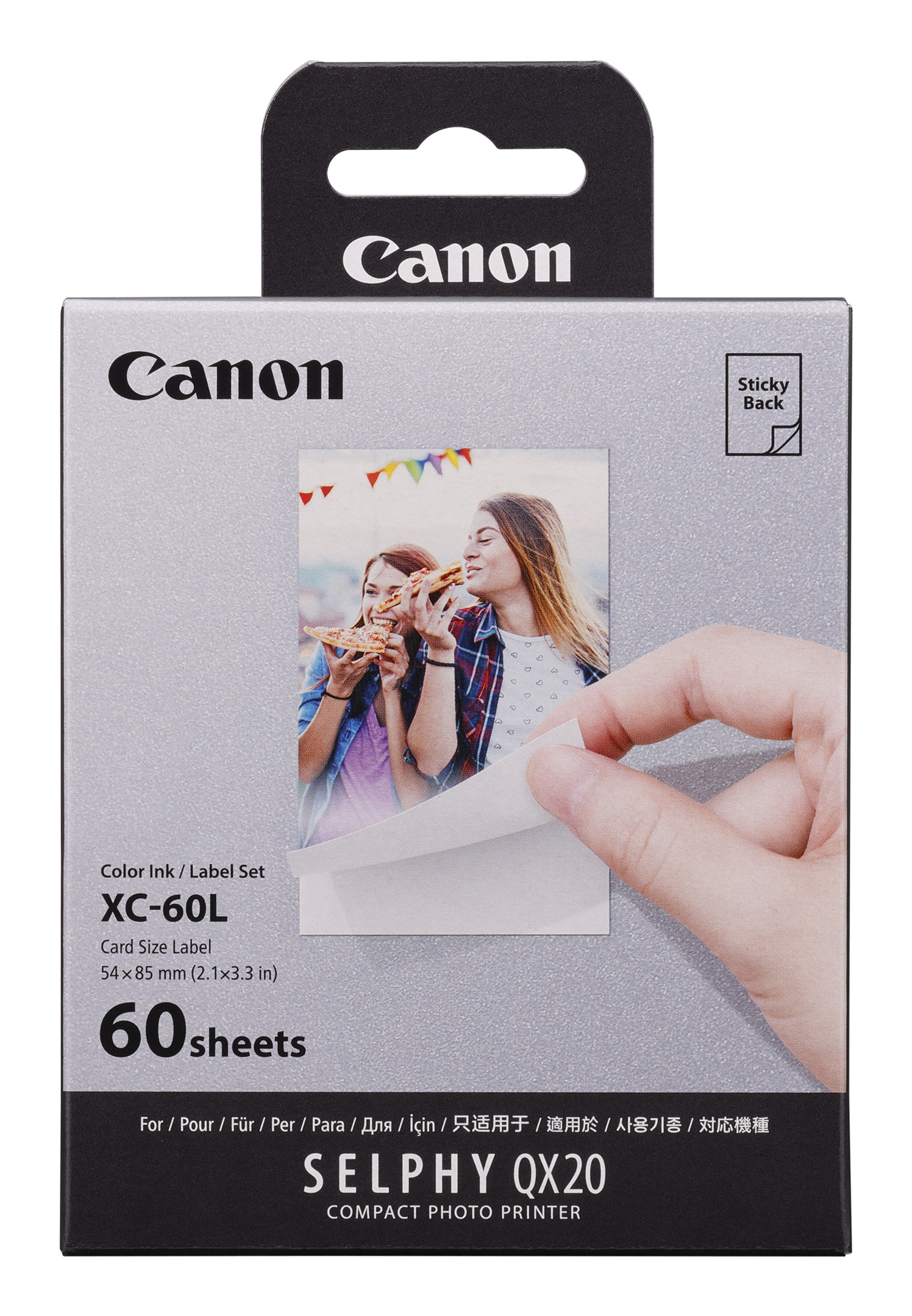 XC-60L STICKER INK SET F/QX20 60 BLATT 54 X 85 MM