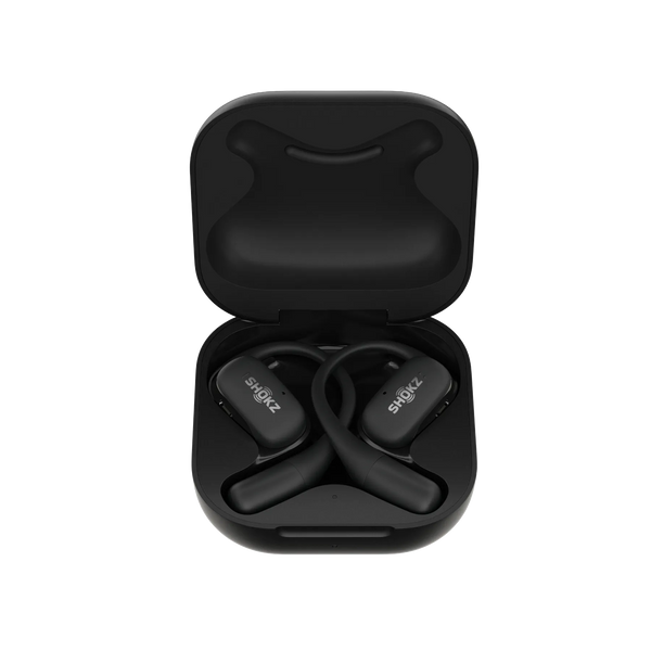 SHOKZ OPENFIT BLACK OPEN-EAR LISTENING BUDS WITH ULTRA-SOFT S