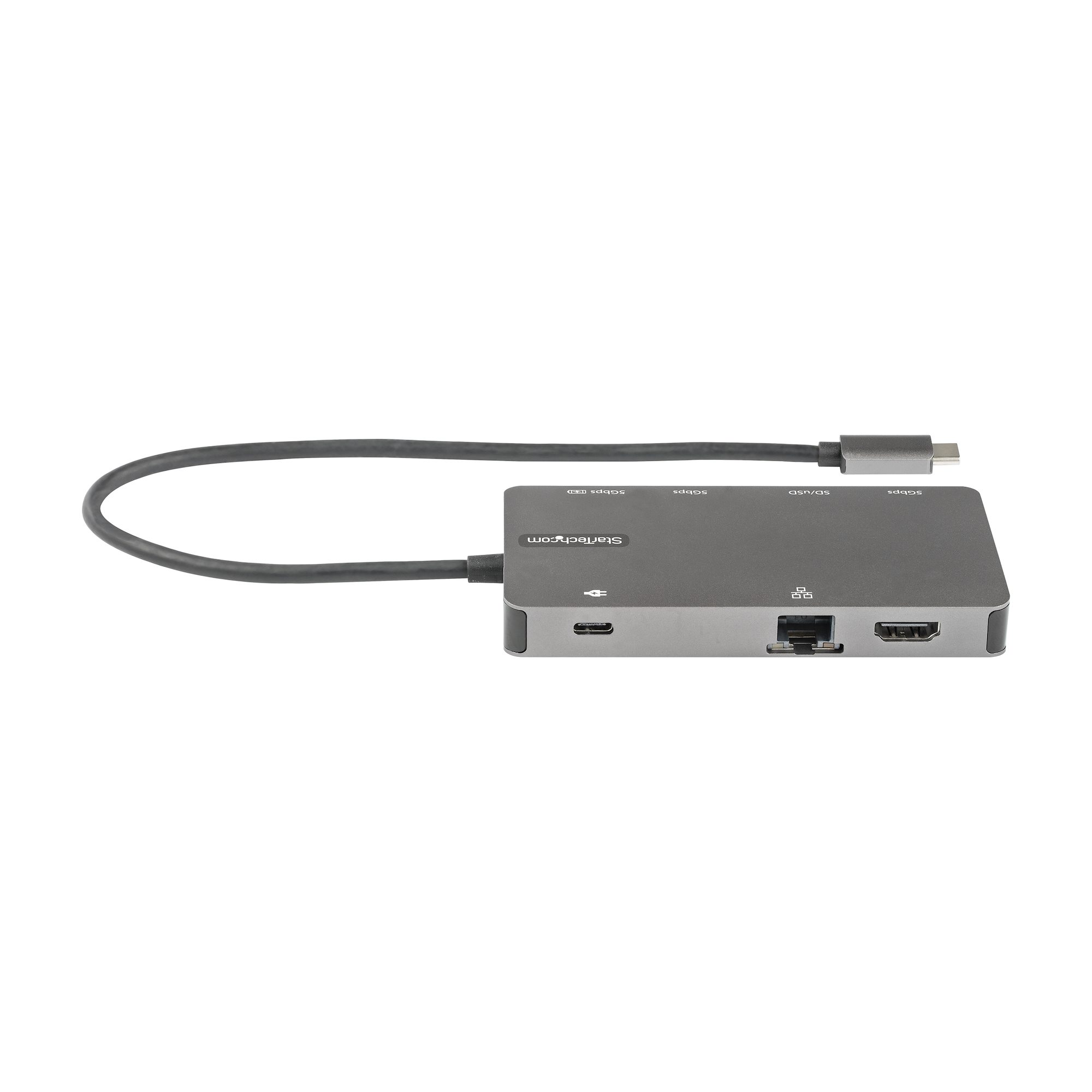 STARTECH.COM USB-C Multiport Adapter USB C auf HDMI 4K 30Hz/VGA Reiseadapter/Docking station USB 3.0 Hub 100W PD SD/Micro SD GbE