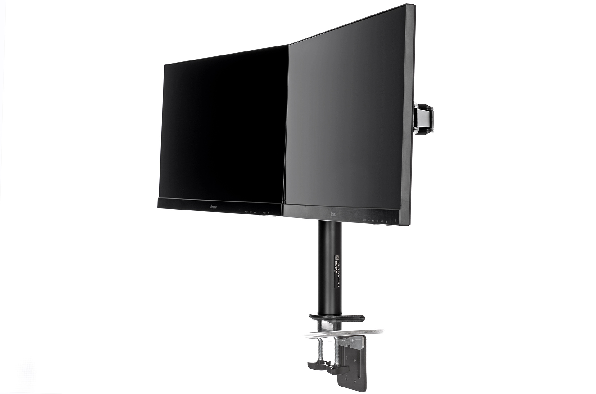 DUAL DESKTOP ARM CLAMP 10-30IN 100X100 HAS 10KG