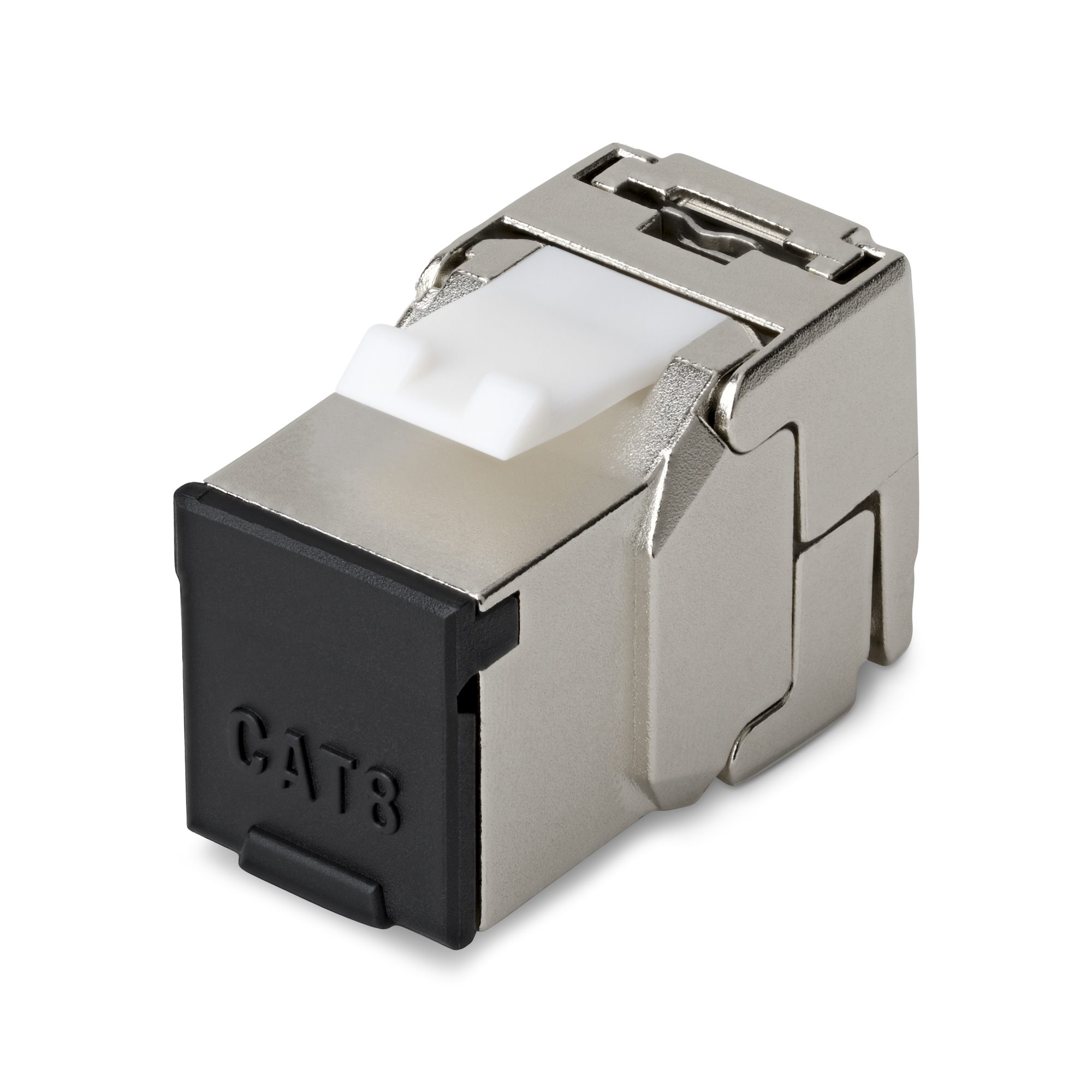 CAT8 KEYSTONE JACK 6-PACK 6-PACK180-DEGREE/TOOLLESS/SHIELD
