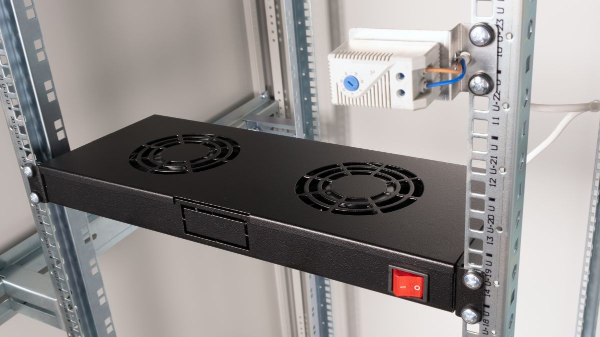 Equip 19 Lüfter für Serverschränke/2xLüfter 1U RAL9005