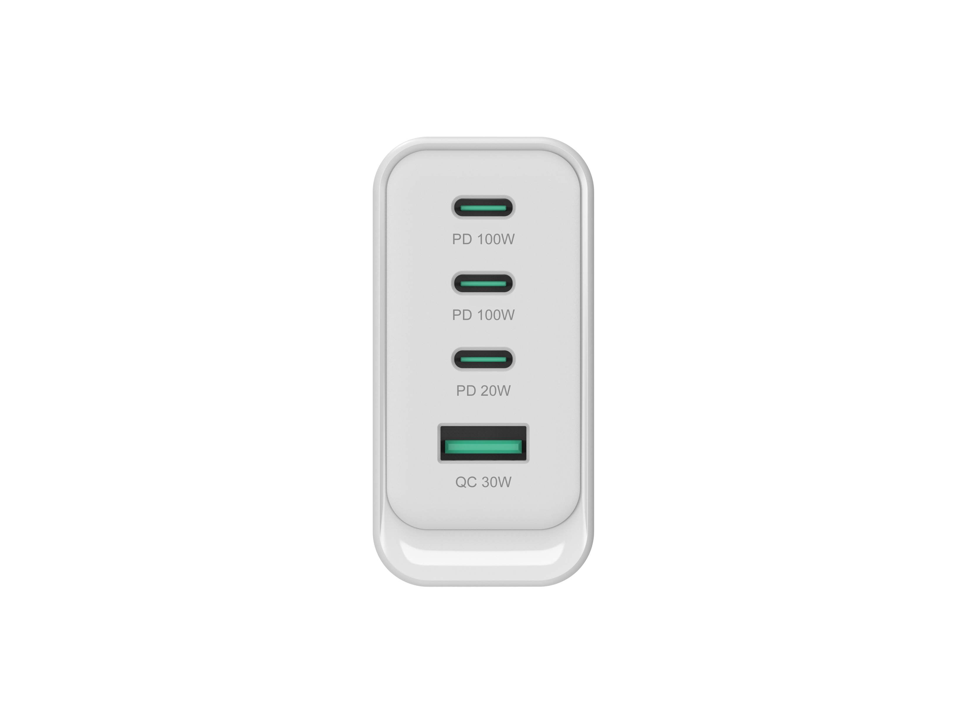 CONCEPTRONIC Ladegerät 4Port GaN 3xUSB-C/1xA100WPD3.0/PPS ws
