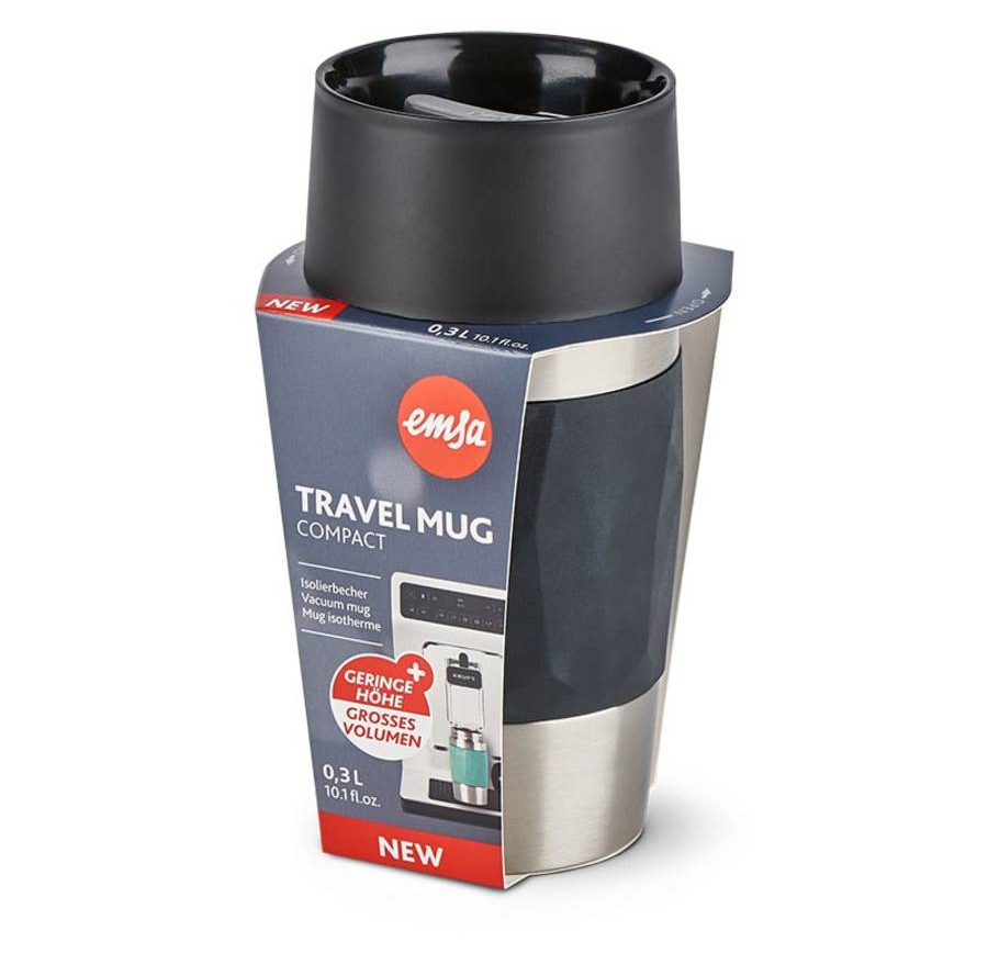 emsa Isolierbecher Travel Mug Compact schwarz 300,0 ml, 1 St.