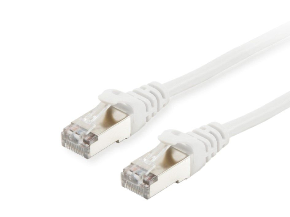 equip CU Patchkabel S/FTP 2xRJ45 Cat.6 250MHz weiß