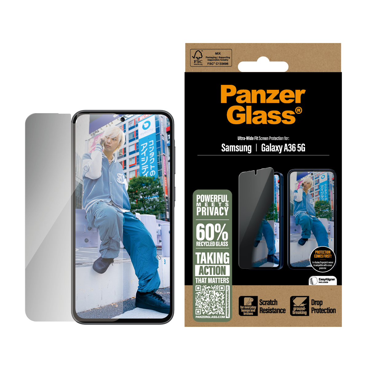 PANZERGLASS PRIVACY SCREEN PROTECTOR SAMSUNG NEW A35 5G ULT