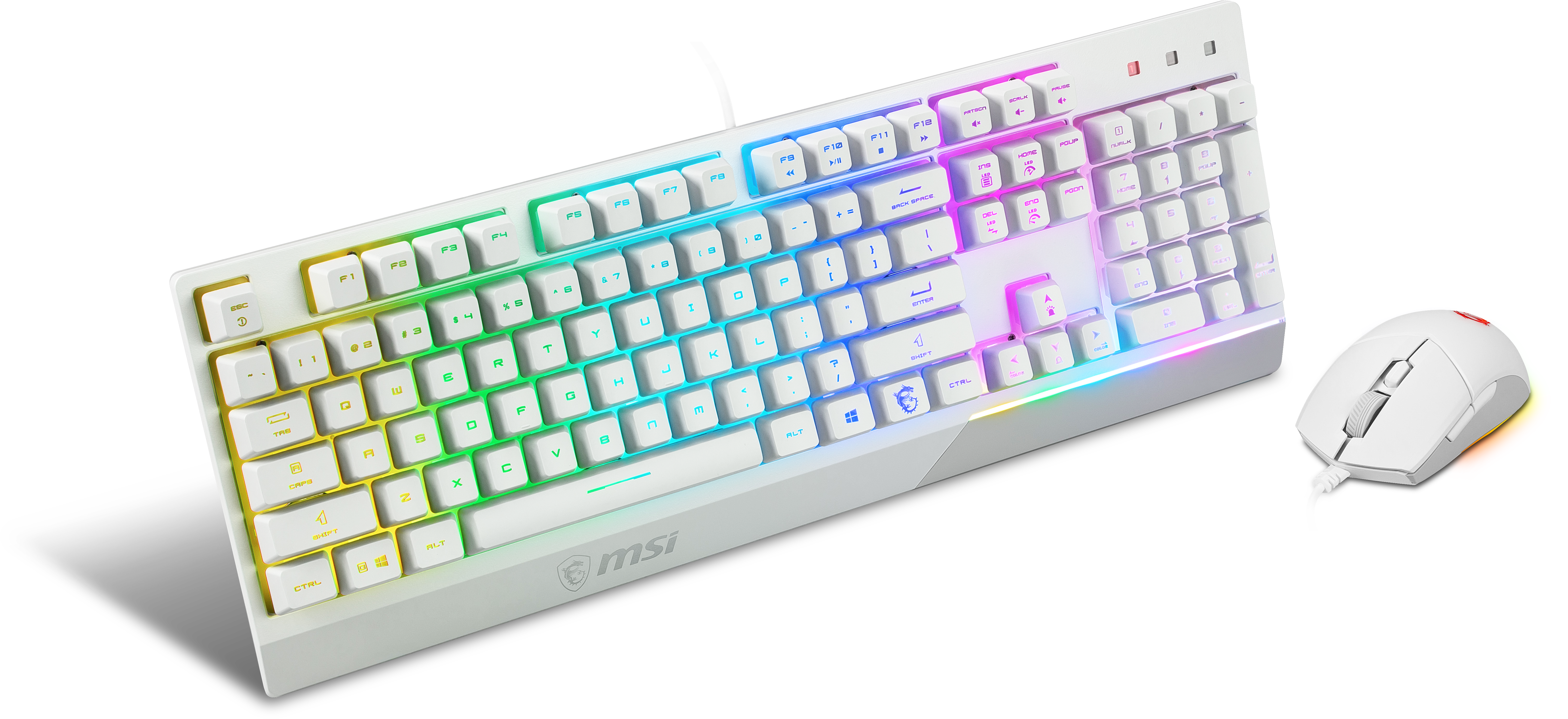 MSI Vigor GK-30 Combo Gaming Keyboard WHITE