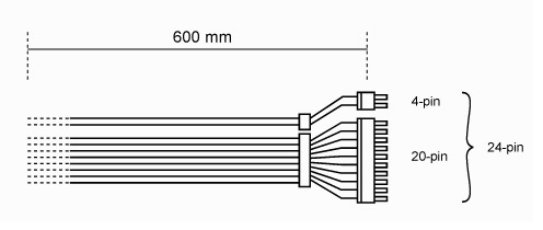 Kabel Be Quiet! SATA-Stromstecker CB-6620 BC080