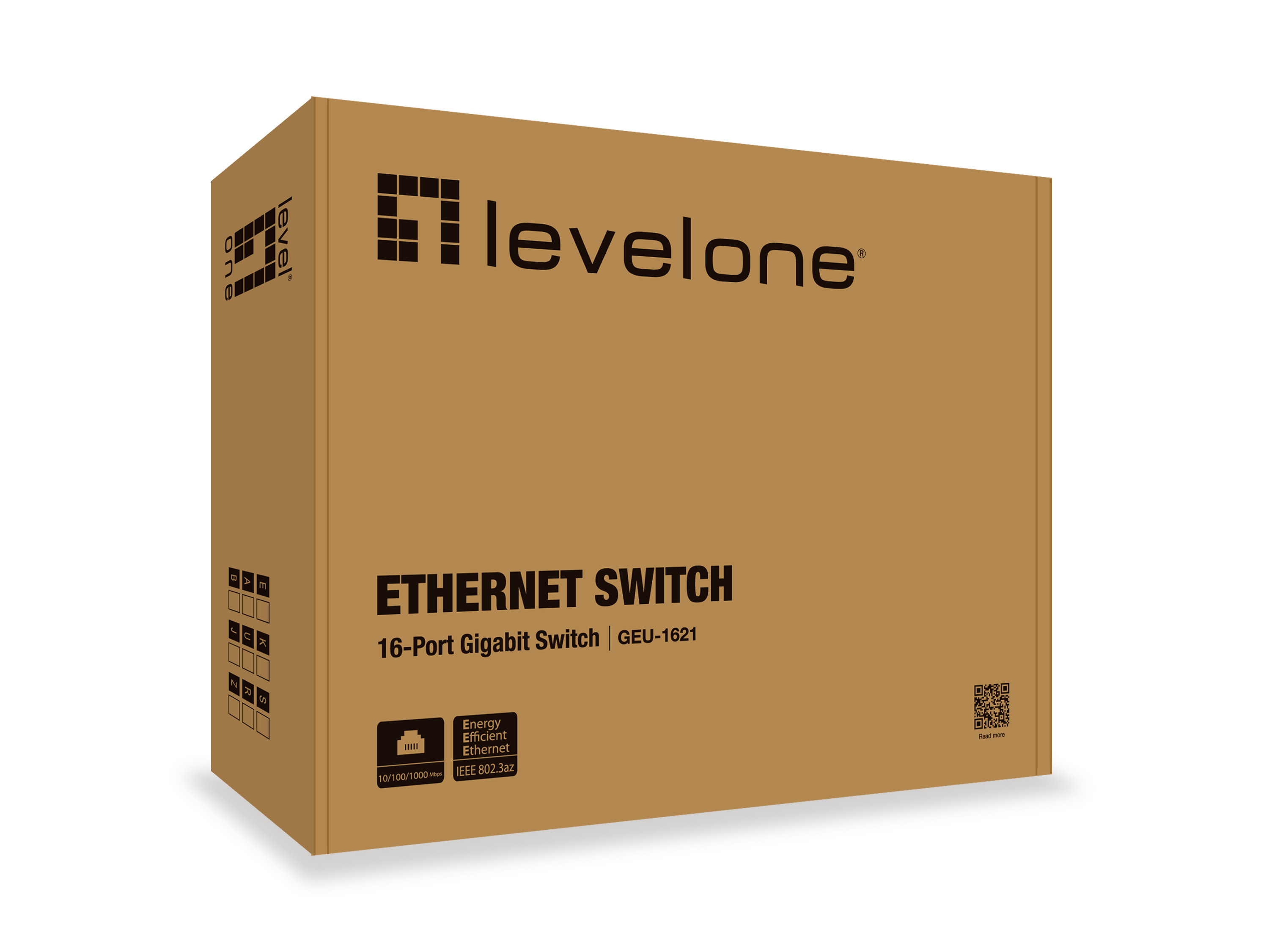 LevelOne Switch 16xGE +4-Mode Dip 19 unmanaged Metall
