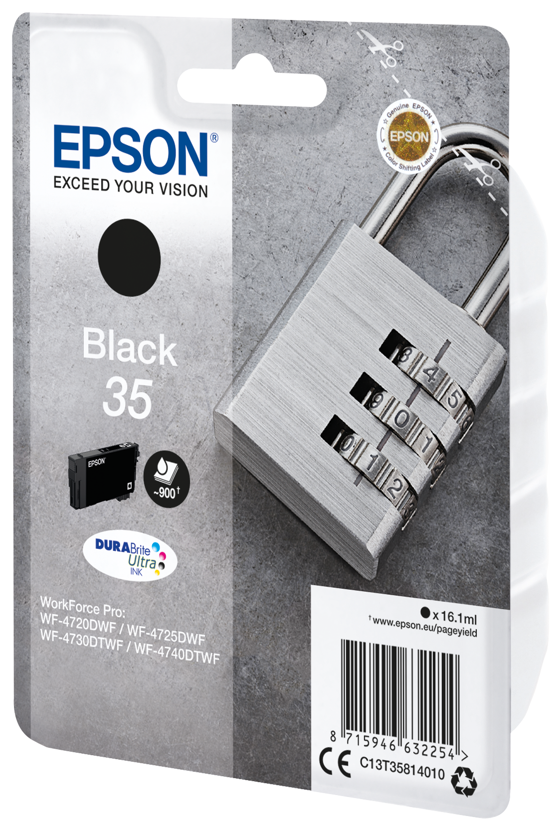 EPSON 35 / T3581 (Vorhängeschloss) schwarz Druckerpatrone