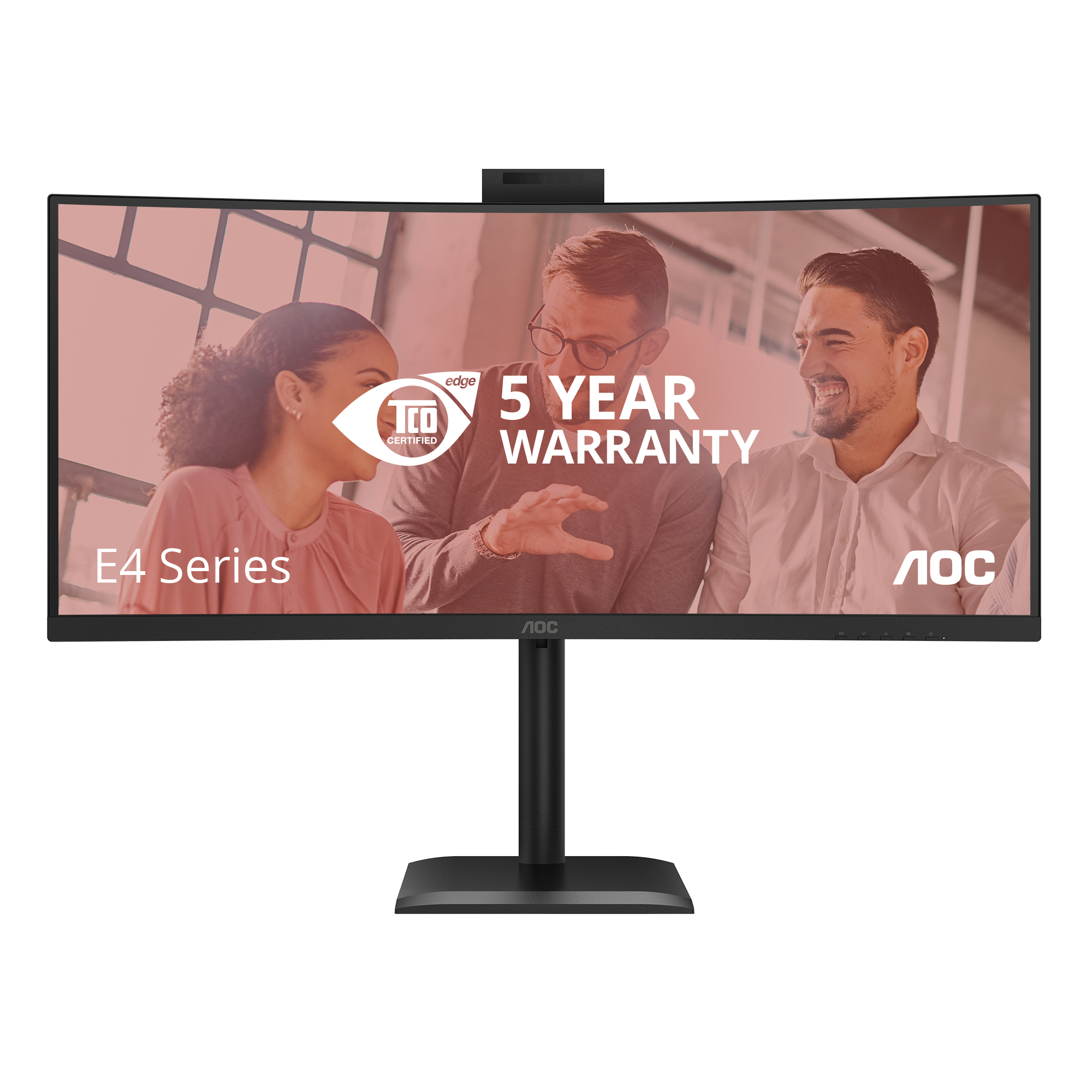 AOC 86,3cm (34) CU34E4CW 21:09 2xHDMI+DP+USB-C+Webc.Curv.