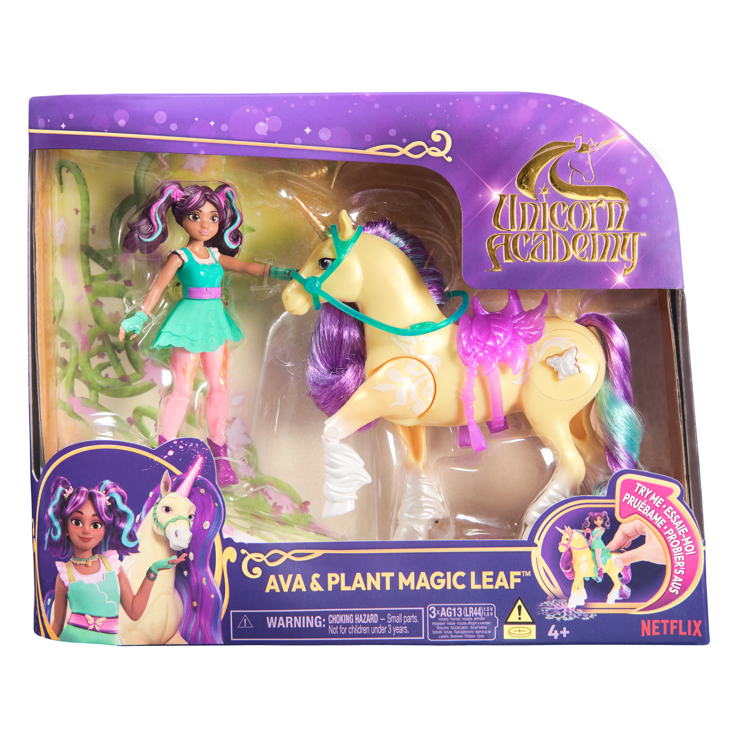 Unicorn Academy - Ava und Pflanzen-Magie Leaf, Spielfigur