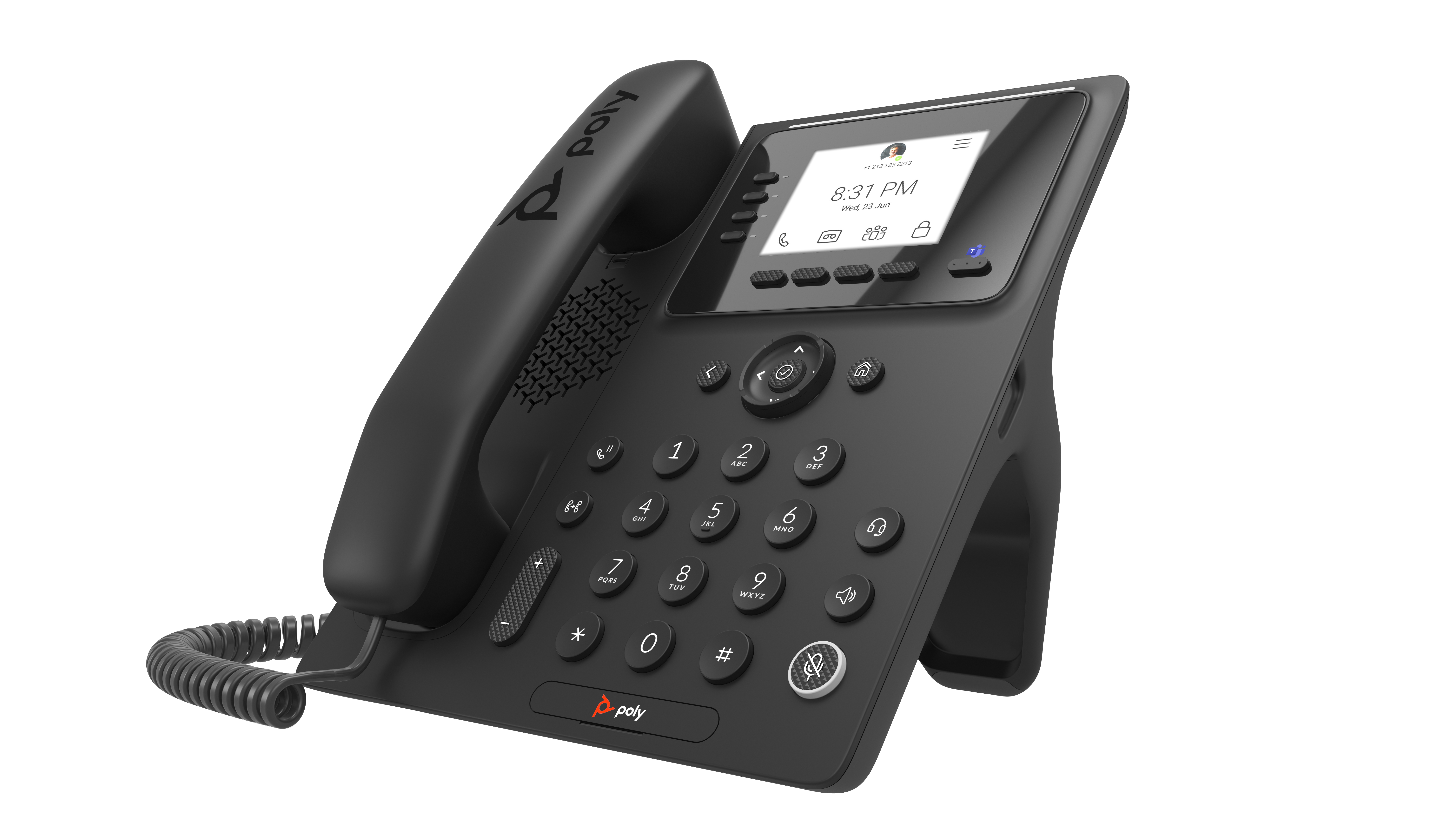 HP Poly CCX 350 Business Media Phone for Microsoft Teams and PoE-enabled WW